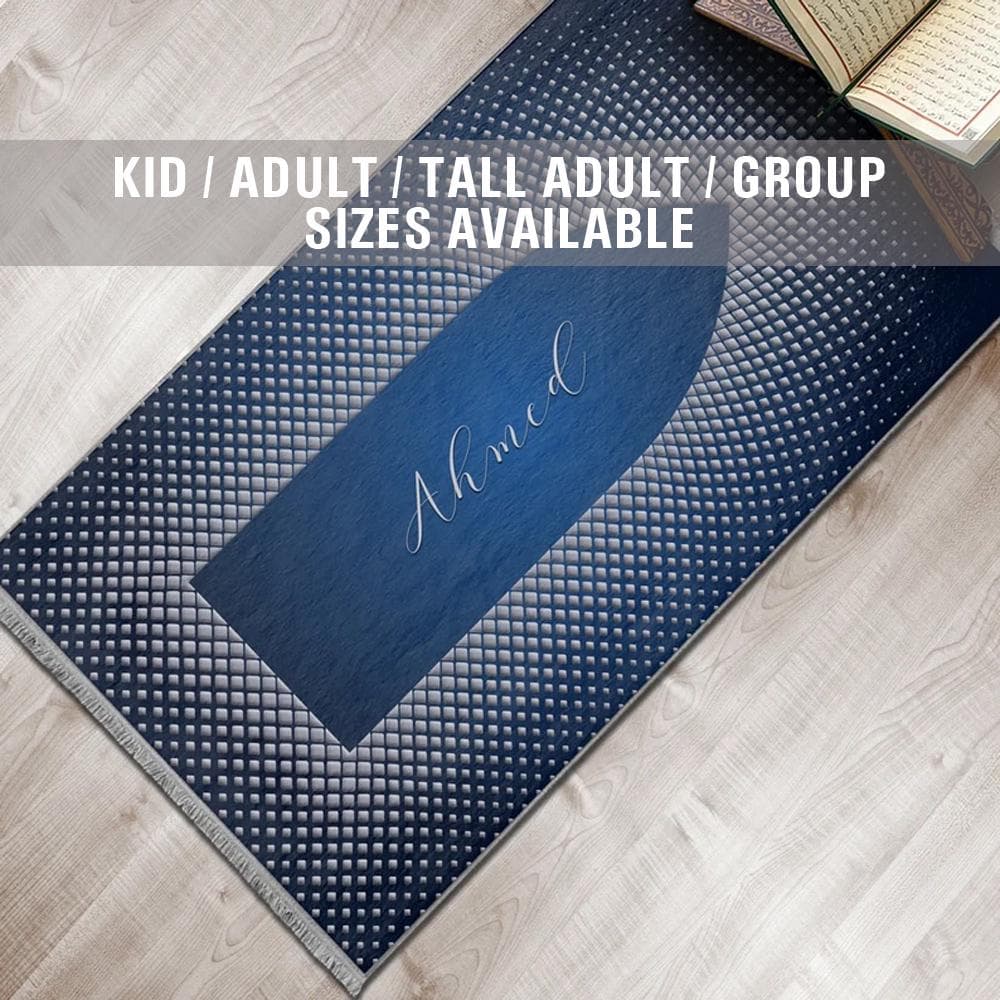 Personalized Foam Padded Prayer Mat, Muslim Prayer Rug, Janamaz, Islamic Gift, Anti-Slip Mat, Large XL Small Musallah, Designer Sejadah 611