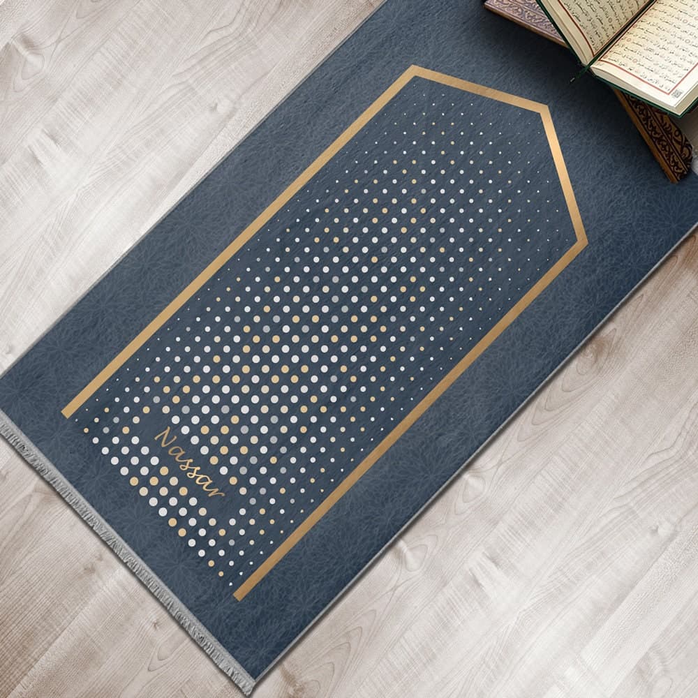 Personalized Foam Padded Prayer Mat, Muslim Prayer Rug, Janamaz, Islamic Gift, Anti-Slip Mat, Large XL Small Musallah, Designer Sejadah 601 - image 4