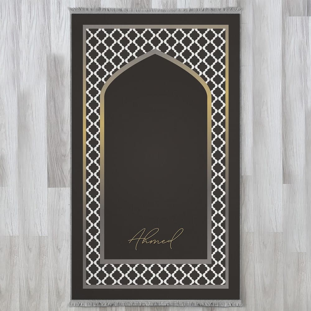 Personalized Foam Padded Prayer Mat, Muslim Prayer Rug, Janamaz, Islamic Gift, Anti-Slip Mat, Large XL Musallah, Designer Sejadah 803 - image 5