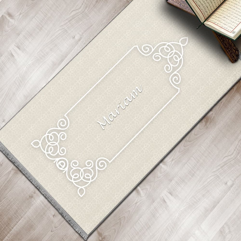 Personalized Foam Padded Prayer Mat, Muslim Prayer Rug, Janamaz, Islamic Gift, Anti-Slip Mat, Large XL Small Musallah, Designer Sejadah 407 - image 4