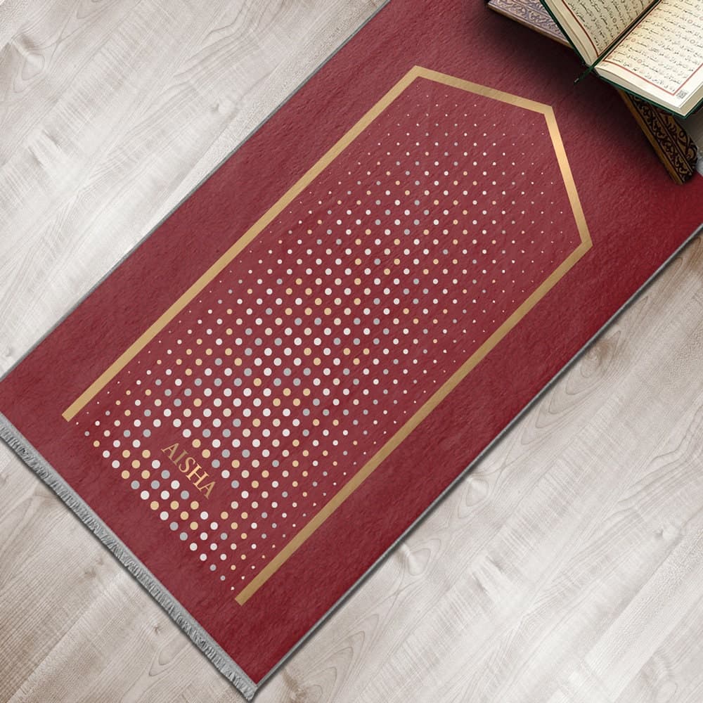 Personalized Foam Padded Prayer Mat, Muslim Prayer Rug, Janamaz, Islamic Gift, Anti-Slip Mat, Large XL Small Musallah, Designer Sejadah 601 - image 5