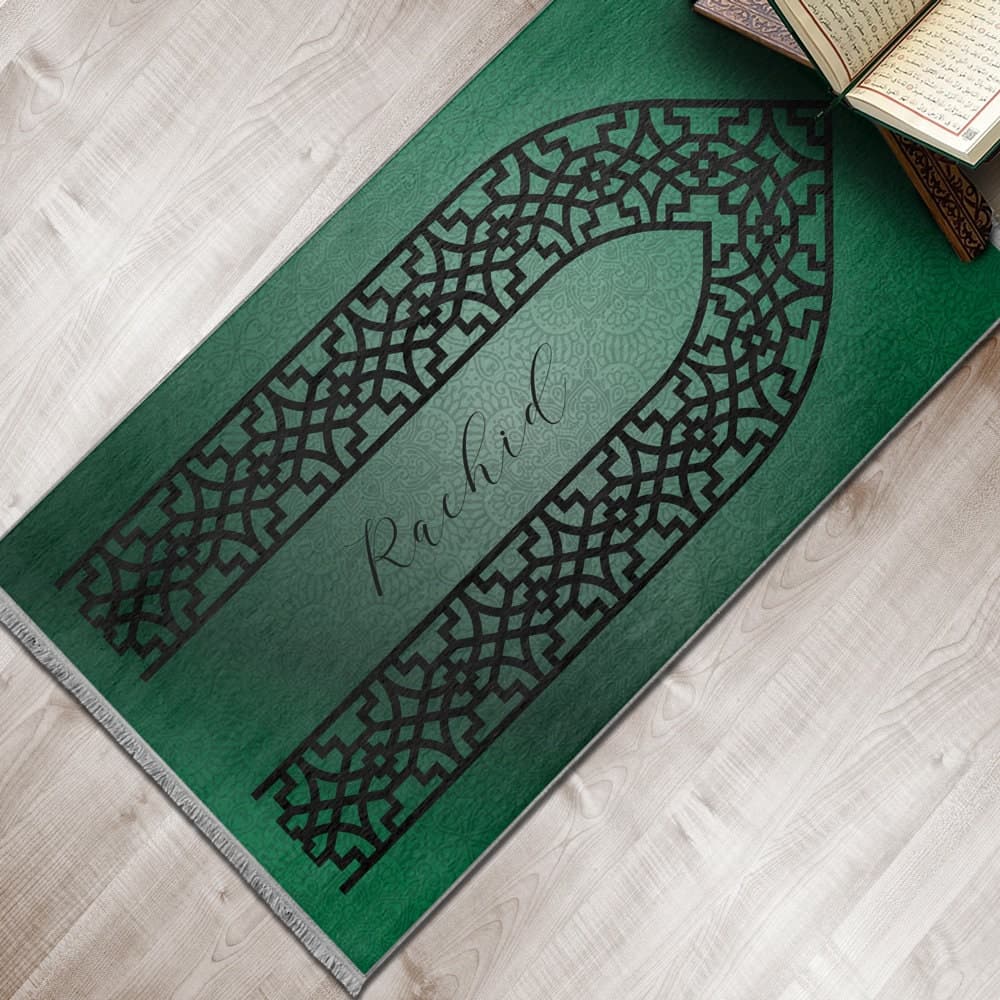 Personalized Foam Padded Prayer Mat, Muslim Prayer Rug, Janamaz, Islamic Gift, Anti-Slip Mat, Large XL Small Musallah, Designer Sejadah 405 - image 5