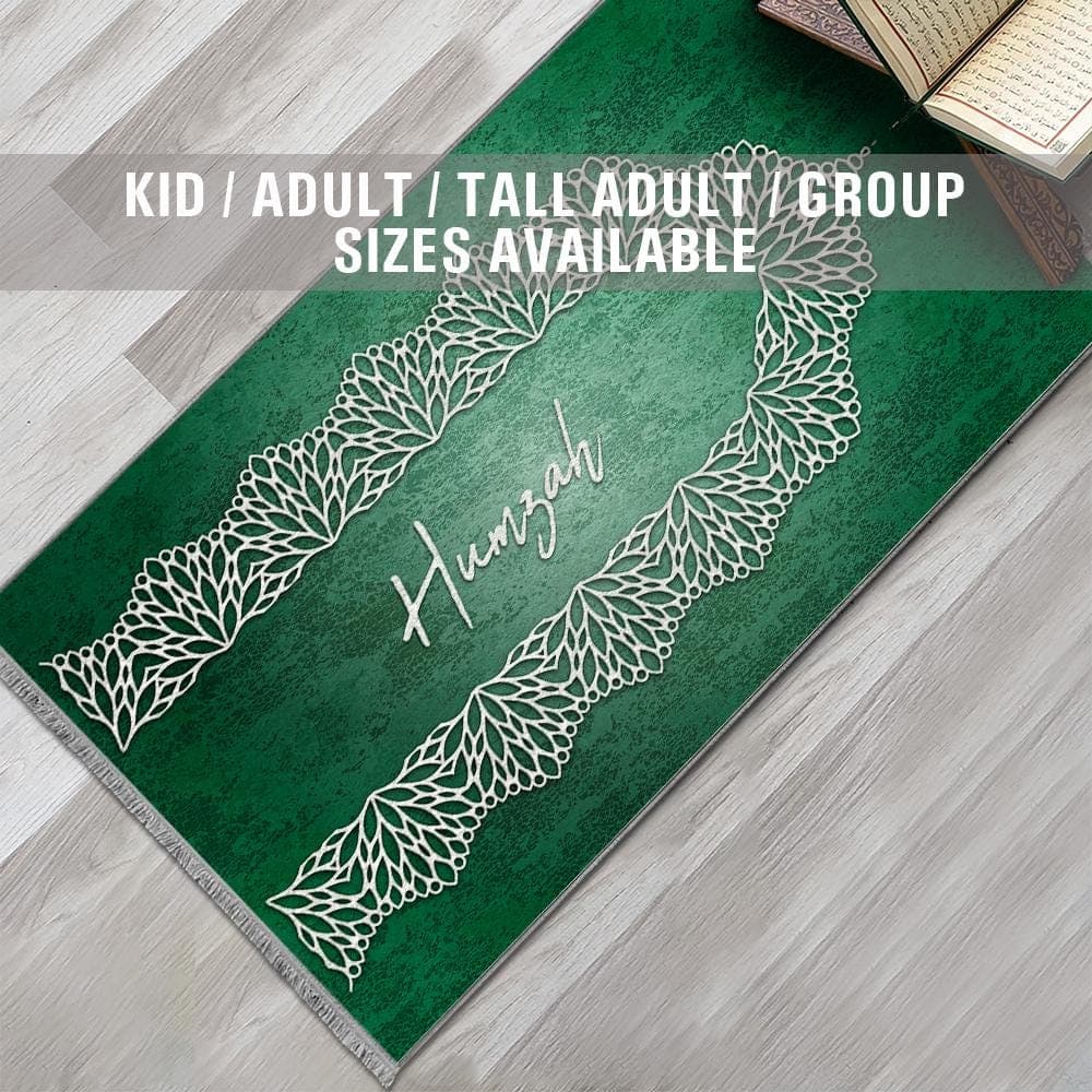 Personalized Foam Padded Prayer Mat, Muslim Prayer Rug, Janamaz, Islamic Gift, Anti-Slip Mat, Large XL Small Musallah, Designer Sejadah 414