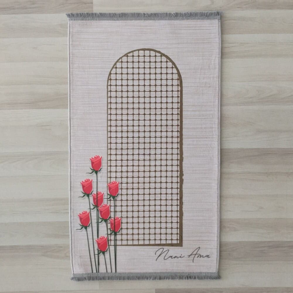 Personalized Foam Padded Prayer Mat, Muslim Prayer Rug, Janamaz, Islamic Gift, Anti-Slip Mat, Large XL Small Musallah, Designer Sejadah 605 - image 4