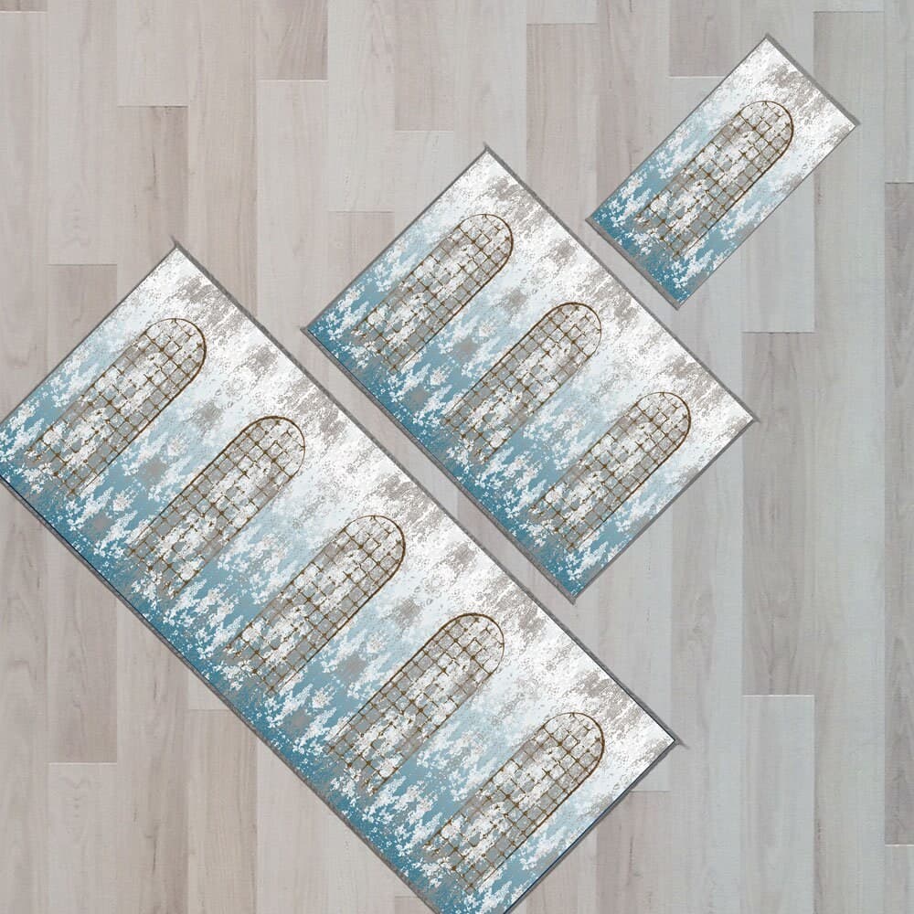 Group Family Prayer Mat Personalized, Foam Padded Muslim Rug, Islamic Gift, Large Janamaz, Designer Sejadah 408 - image 3