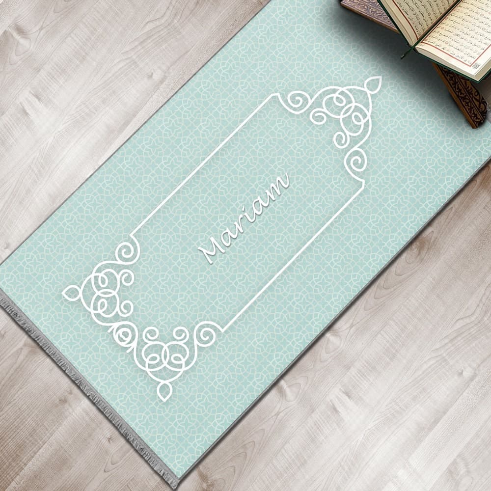 Personalized Foam Padded Prayer Mat, Muslim Prayer Rug, Janamaz, Islamic Gift, Anti-Slip Mat, Large XL Small Musallah, Designer Sejadah 407 - image 5