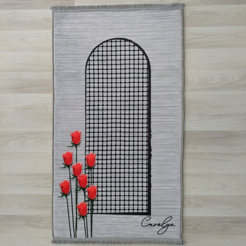 Personalized Foam Padded Prayer Mat, Muslim Prayer Rug, Janamaz, Islamic Gift, Anti-Slip Mat, Large XL Small Musallah, Designer Sejadah 605 - image 5