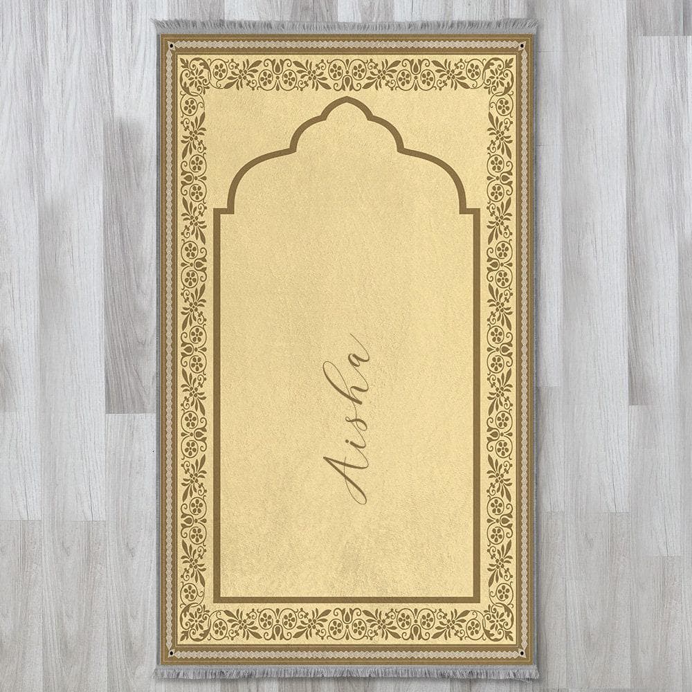Personalized Foam Padded Prayer Mat, Muslim Prayer Rug, Janamaz, Islamic Gift, Anti-Slip Mat, Large XL Musallah, Designer Sejadah 801 - image 4