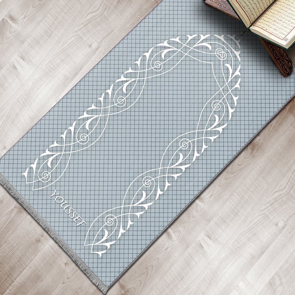 Personalized Foam Padded Prayer Mat, Muslim Prayer Rug, Janamaz, Islamic Gift, Anti-Slip Mat, Large XL Small Musallah, Designer Sejadah 604 - image 5