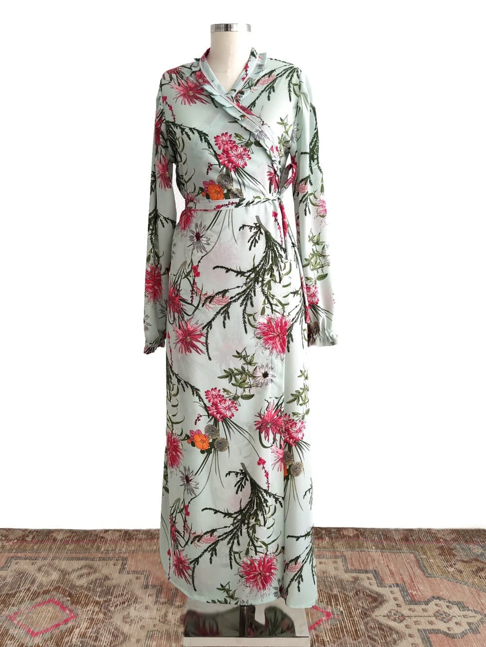 Prayer Dress for Muslim Women, Abaya, Islamic Dress with Gown Design, One Size with Adjustable Belt, Eid Ramadan Islamic Gift PD006 - image 5
