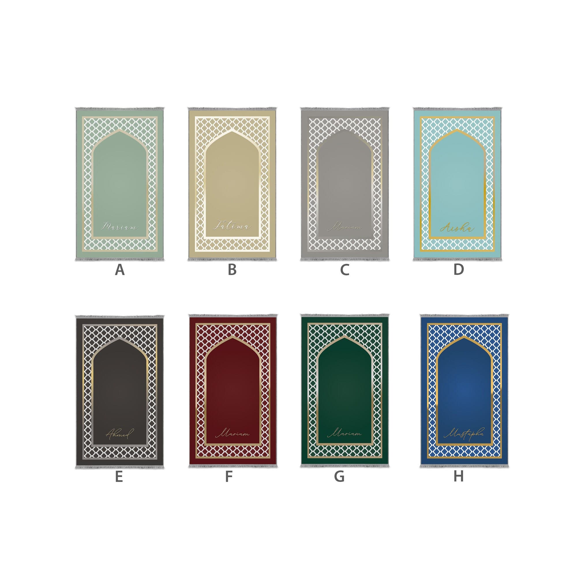 Personalized Foam Padded Prayer Mat, Muslim Prayer Rug, Janamaz, Islamic Gift, Anti-Slip Mat, Large XL Musallah, Designer Sejadah 803 - image 3