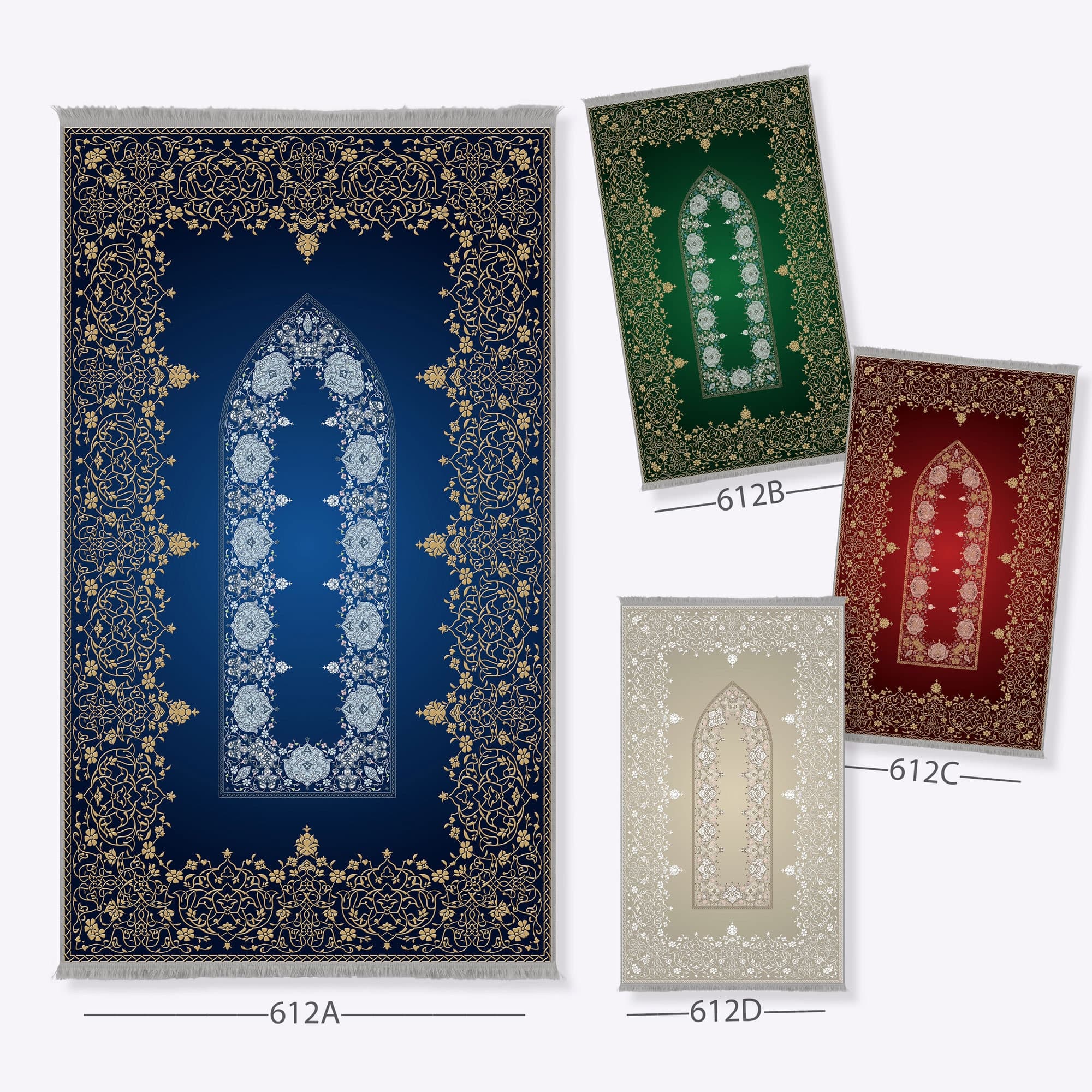 Personalized Foam Padded Prayer Mat, Muslim Prayer Rug, Janamaz, Islamic Gift, Anti-Slip Mat, Large XL Small Musallah, Designer Sejadah 612 - image 3