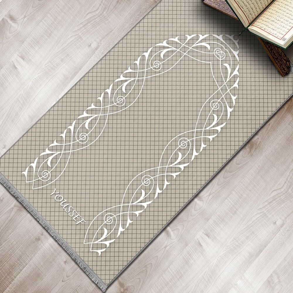 Personalized Foam Padded Prayer Mat, Muslim Prayer Rug, Janamaz, Islamic Gift, Anti-Slip Mat, Large XL Small Musallah, Designer Sejadah 604 - image 4