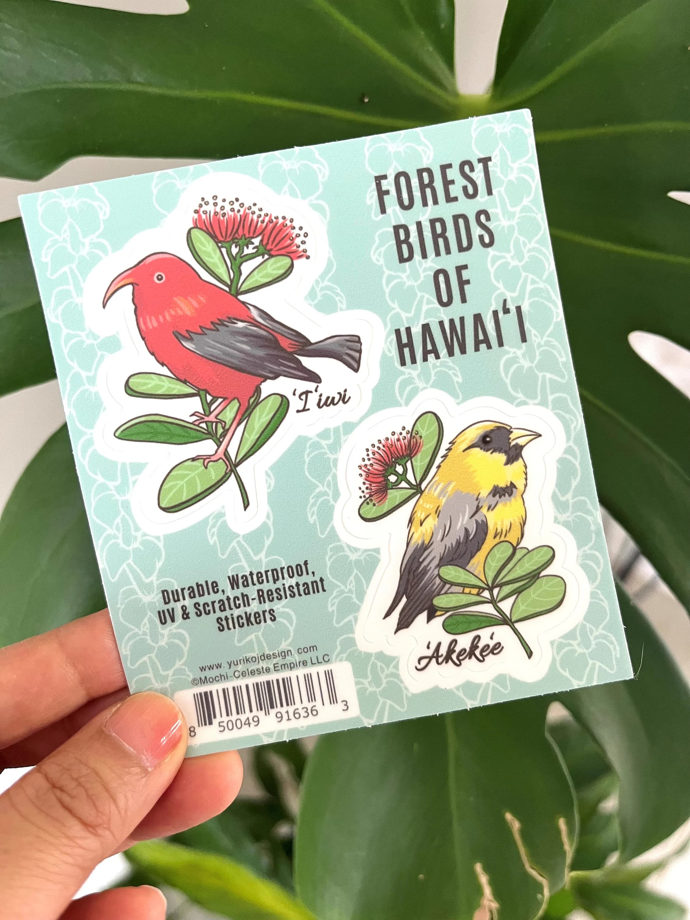 Forest Birds of Hawai'i Sticker Sheet