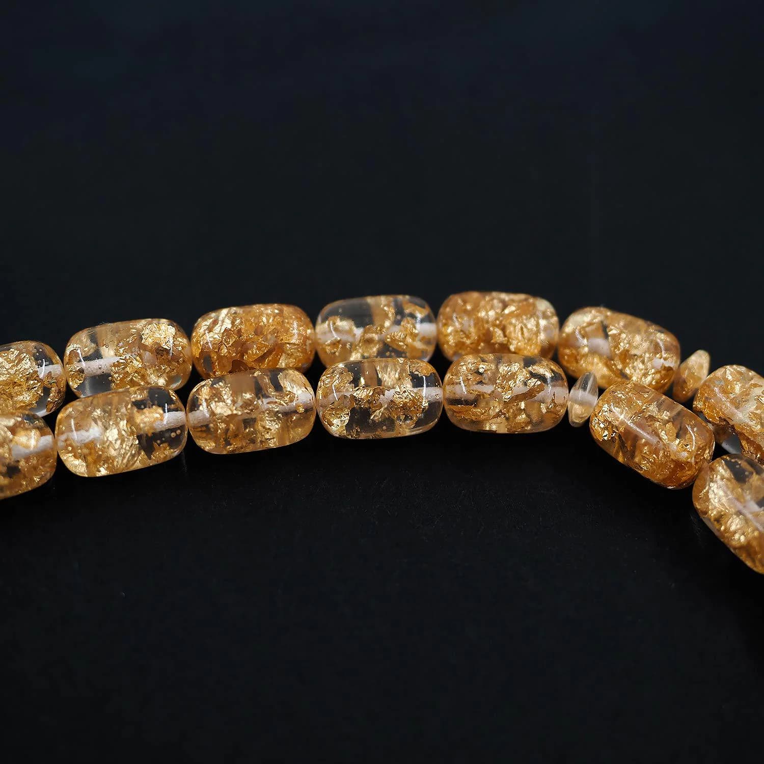 Gold-Leafed 33 Bead Tasbeeh, Unique Misbaha for Dhikr, Plexiglass Islamic Prayer Beads, Muslim Gift for Men - image 3