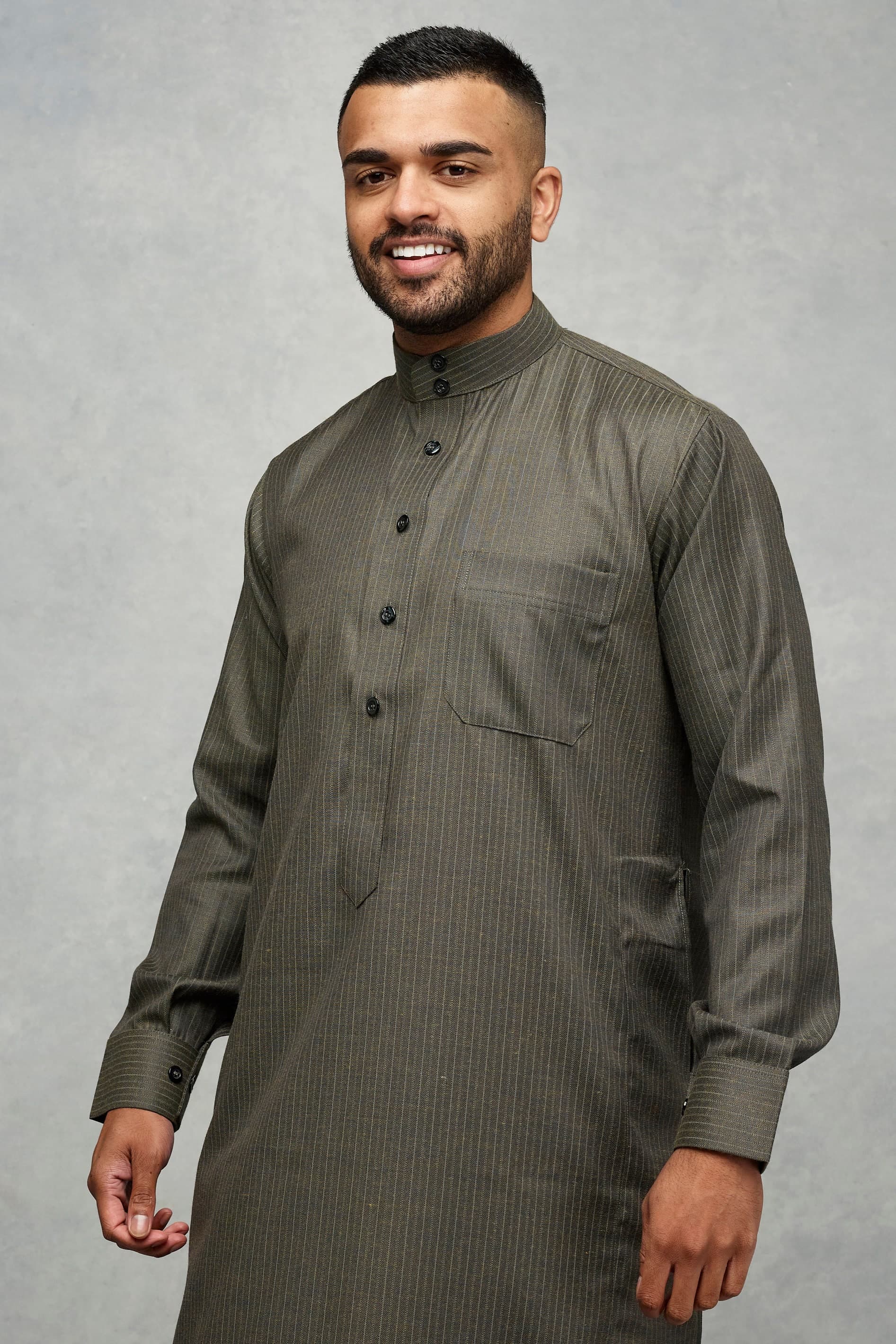 Heavyweight Winter Thobe: Saudi Style, Full Sleeves - image 5