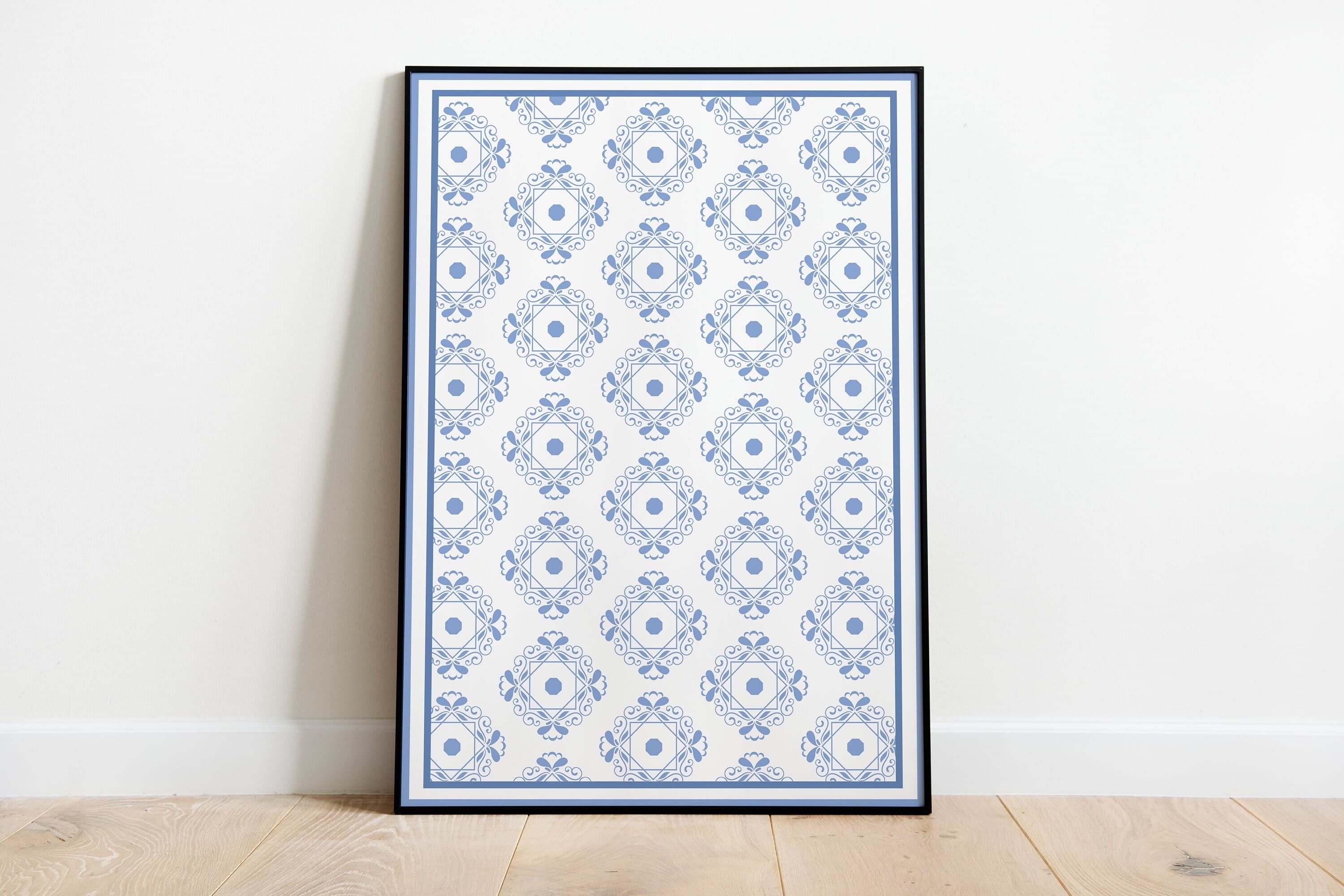Geometric Tile Pattern Print, Minimalist Islamic Art, Home Decor - image 3