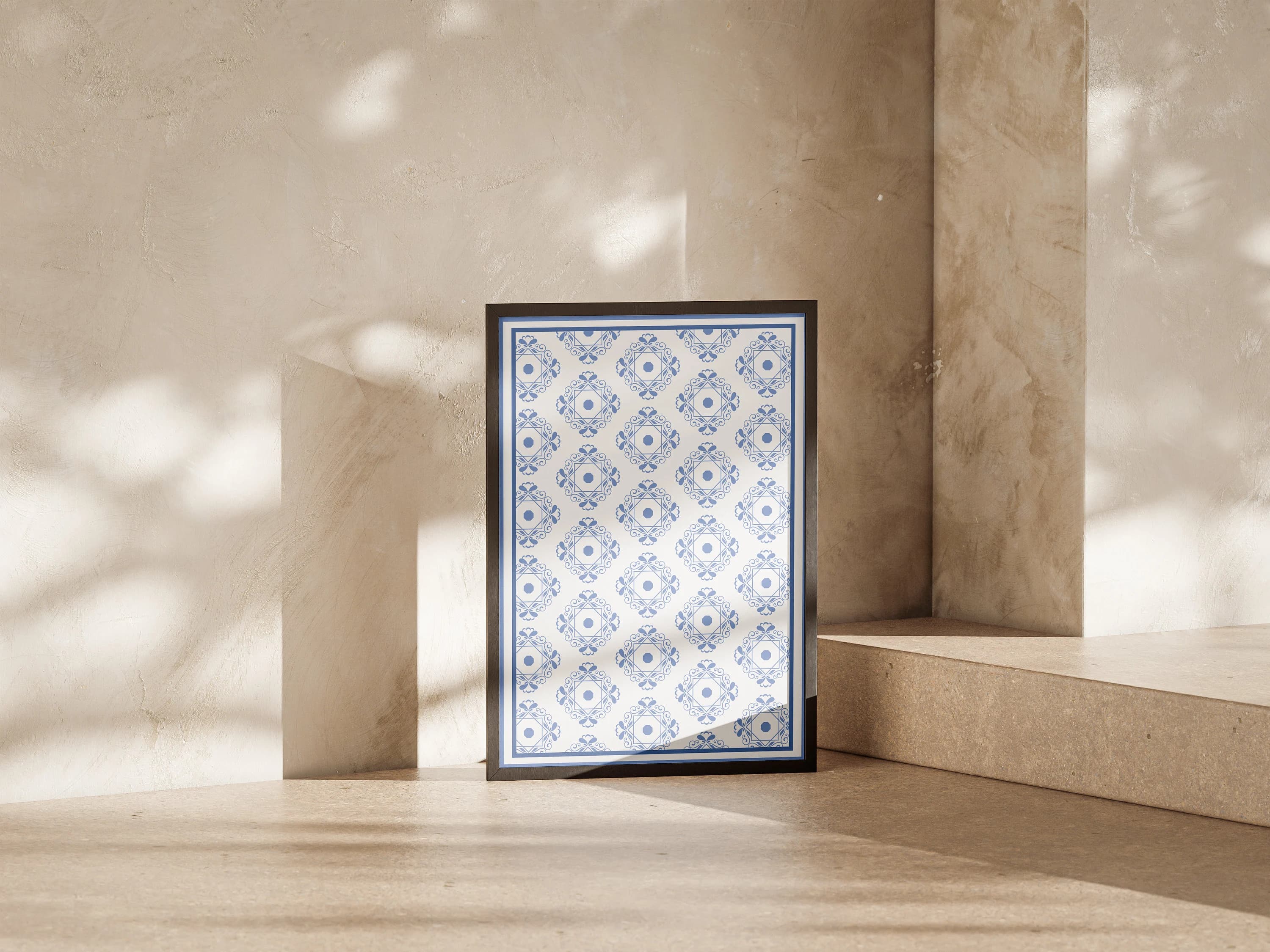 Geometric Tile Pattern Print, Minimalist Islamic Art, Home Decor - image 4