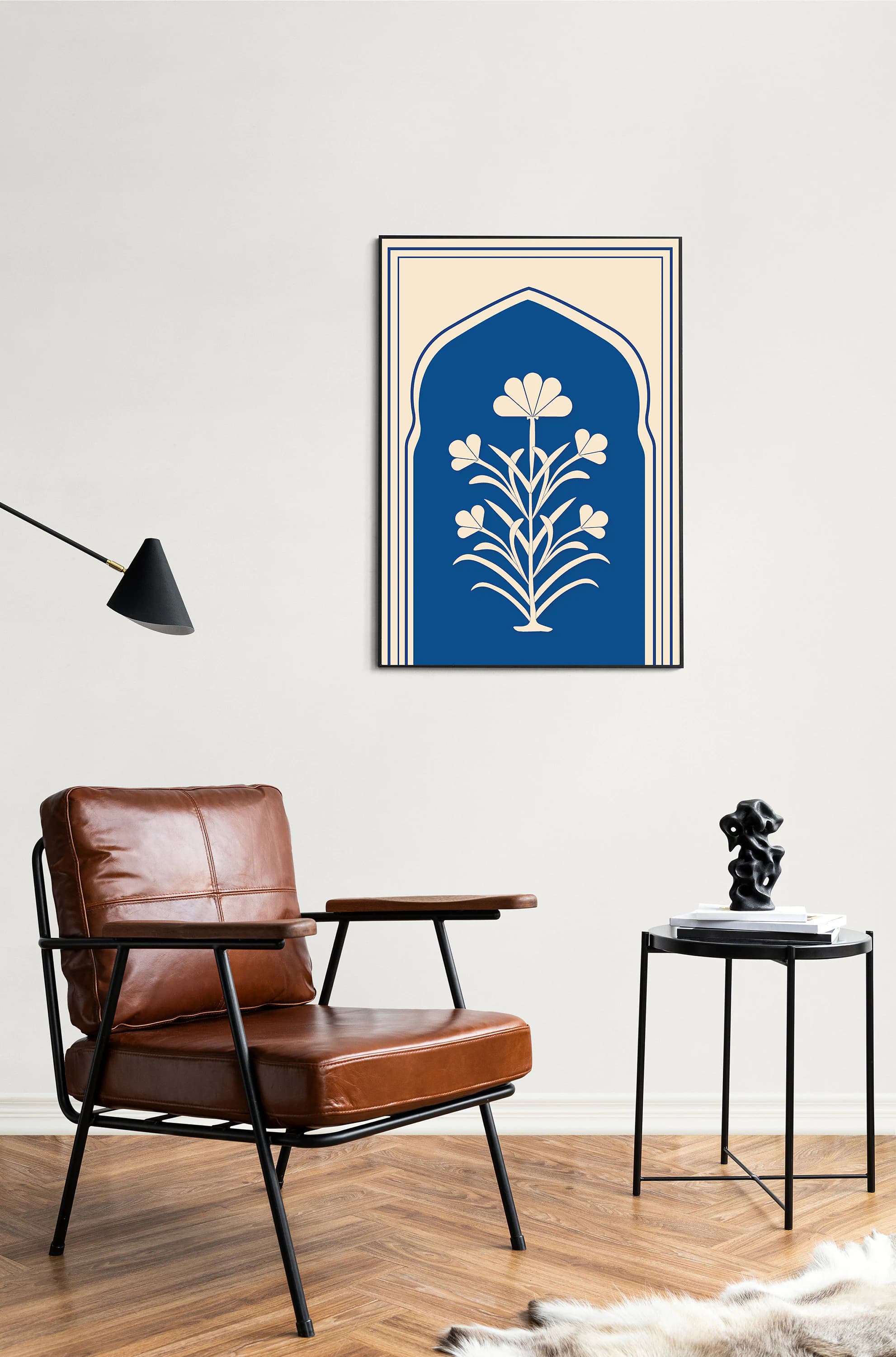 Jaipur Floral Art Print, Indian Architecture Inspired, Vintage Wall Decor, Digital Download - image 4