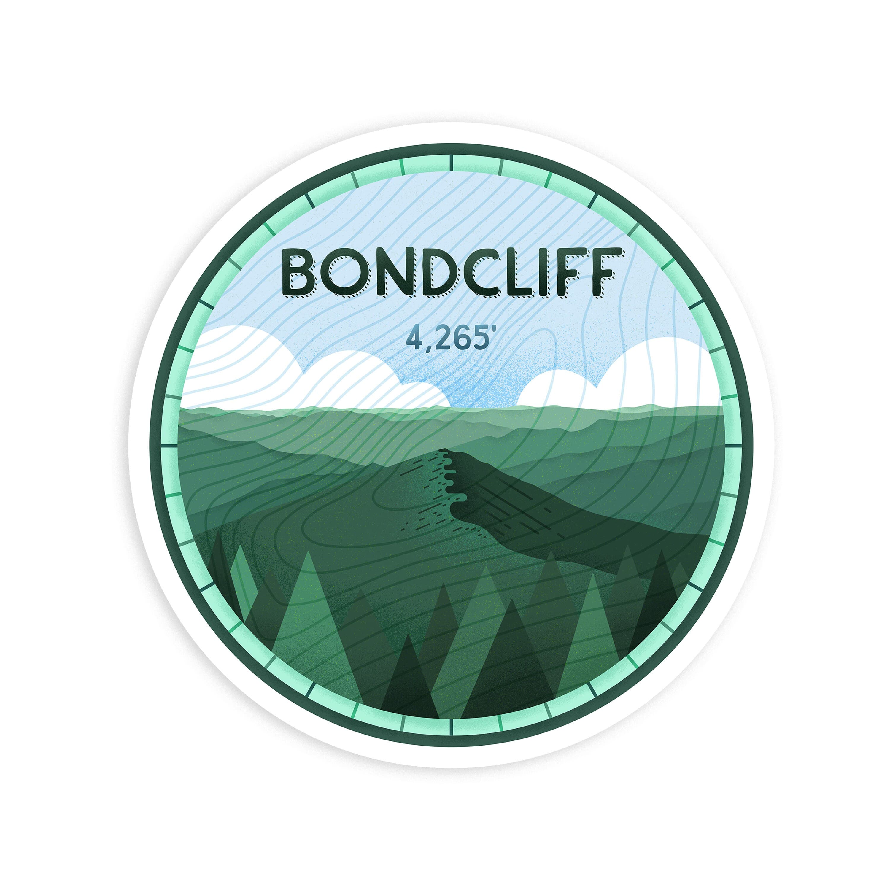 Bondcliff Mountain Sticker – White Mountains, NH 4000 Footer, Waterproof Vinyl - image 3