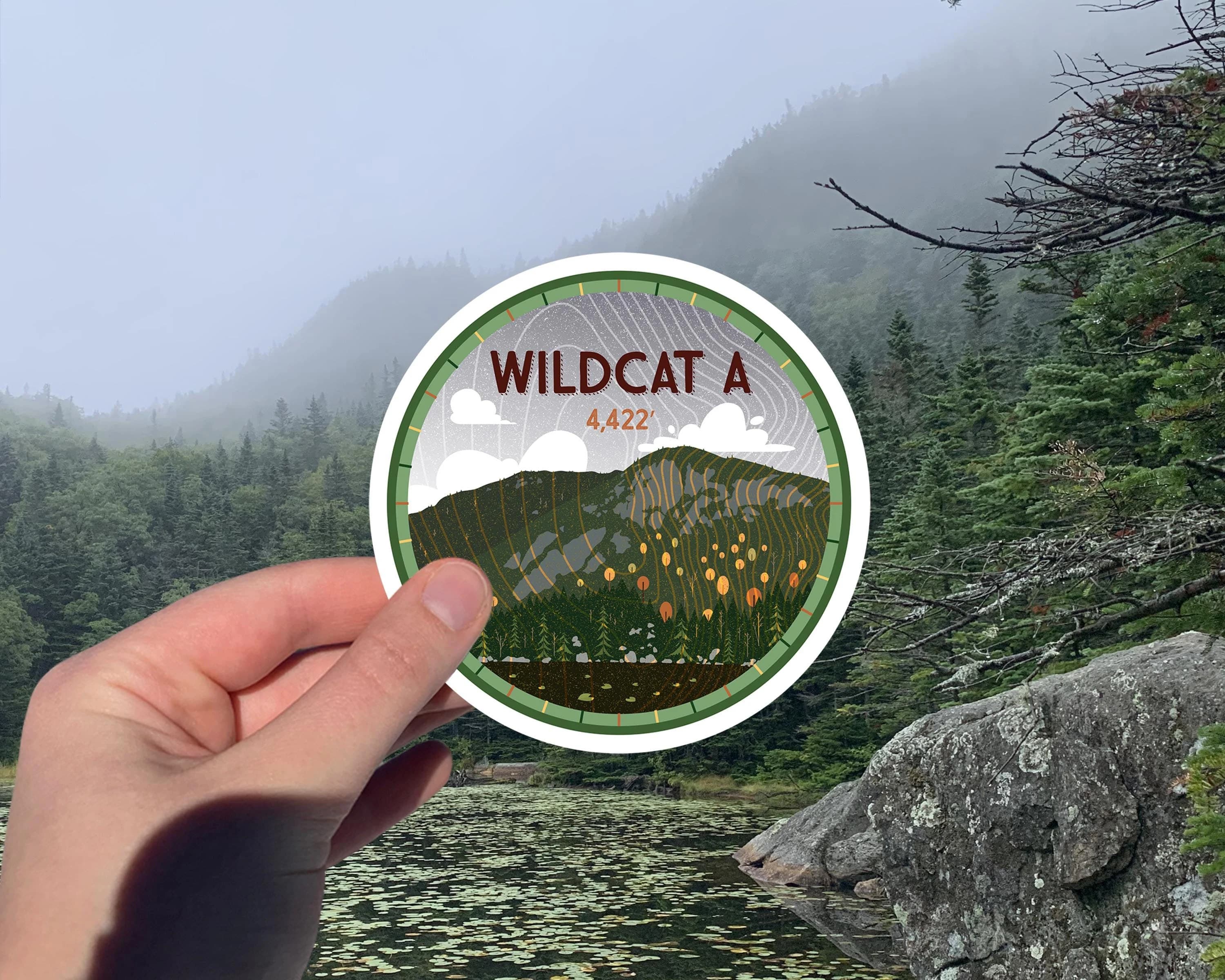 Wildcat A Peak Sticker: NH 4000 Footer Hiking Gift