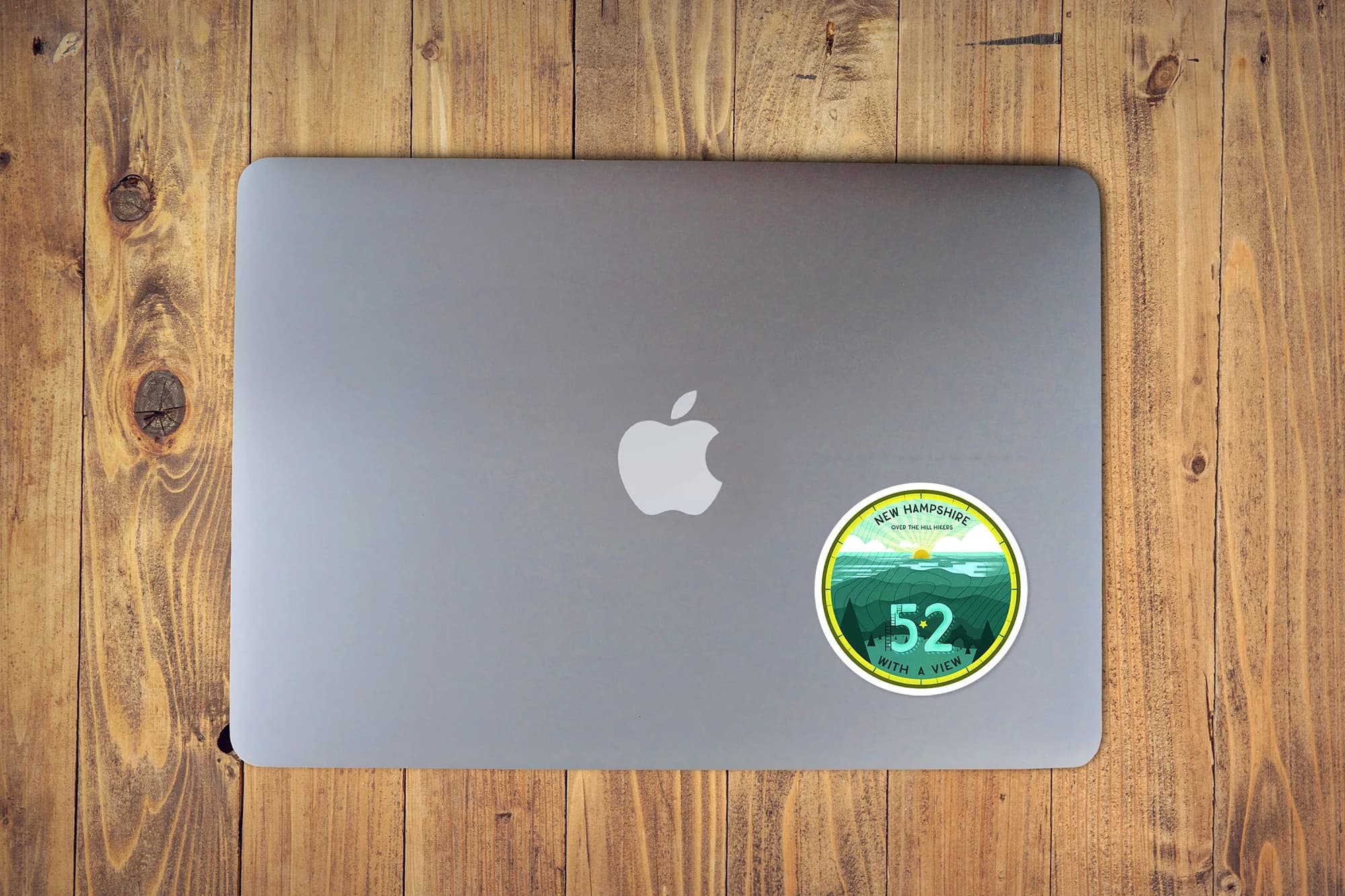 52 With A View | New Hampshire White Mountains, NH Sticker, Over the Hill Hikers, Vinyl Sticker - image 5