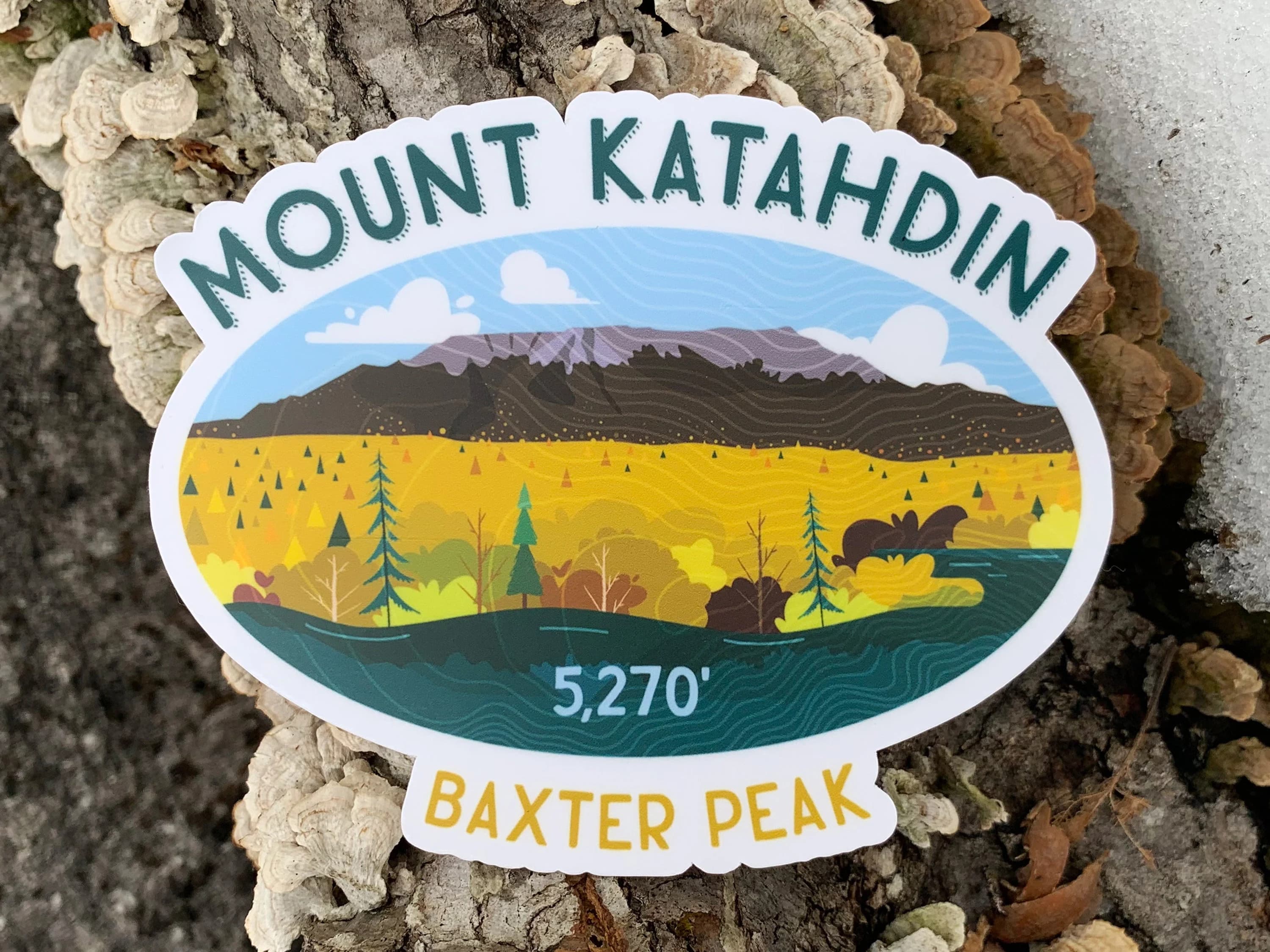 Katahdin, ME - AT Hiking Sticker - Appalachian Trail - Vinyl Sticker - image 2