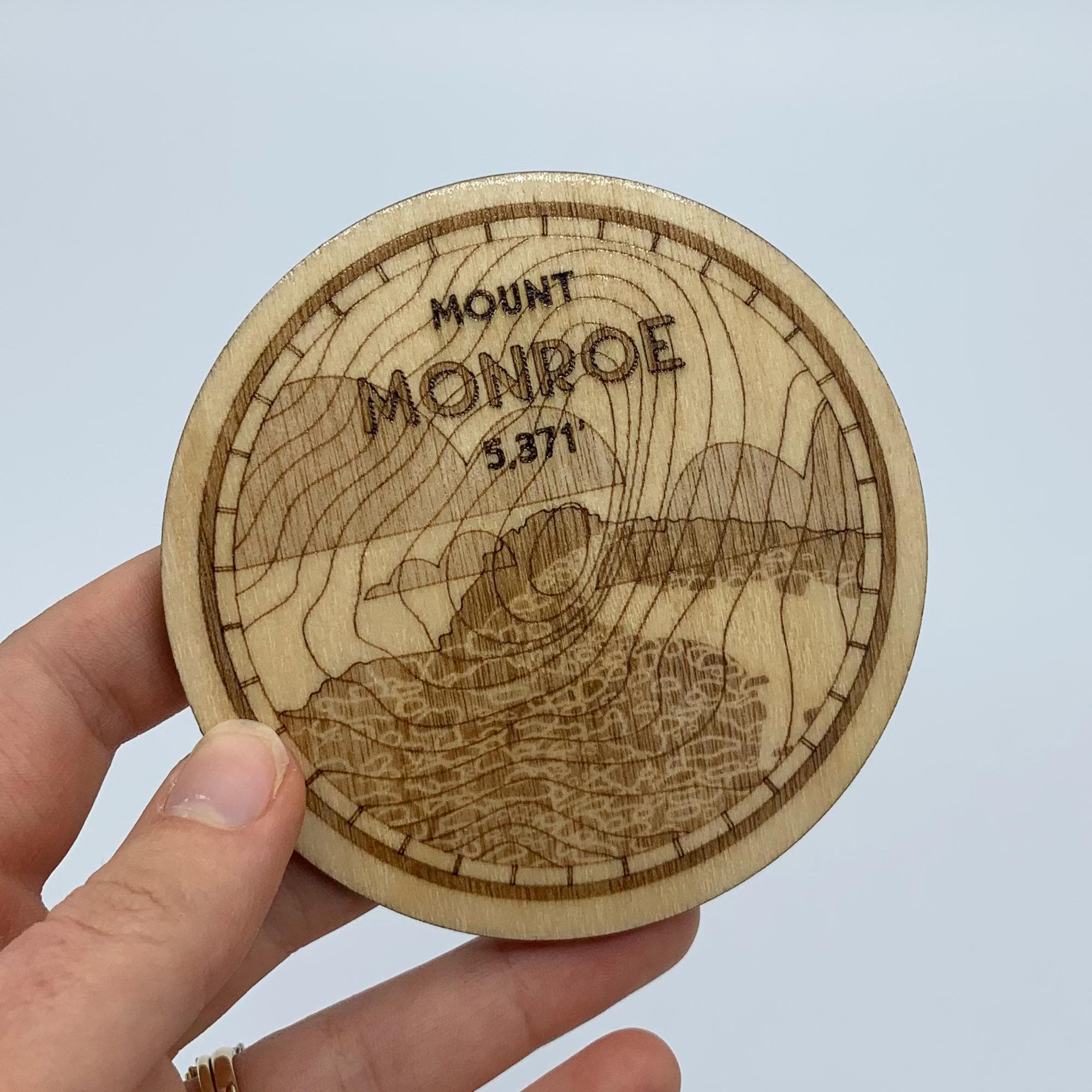 Presidential Traverse Coaster Set of 8 - Laser Engraved - NH48 New Hampshire White Mountains - image 5