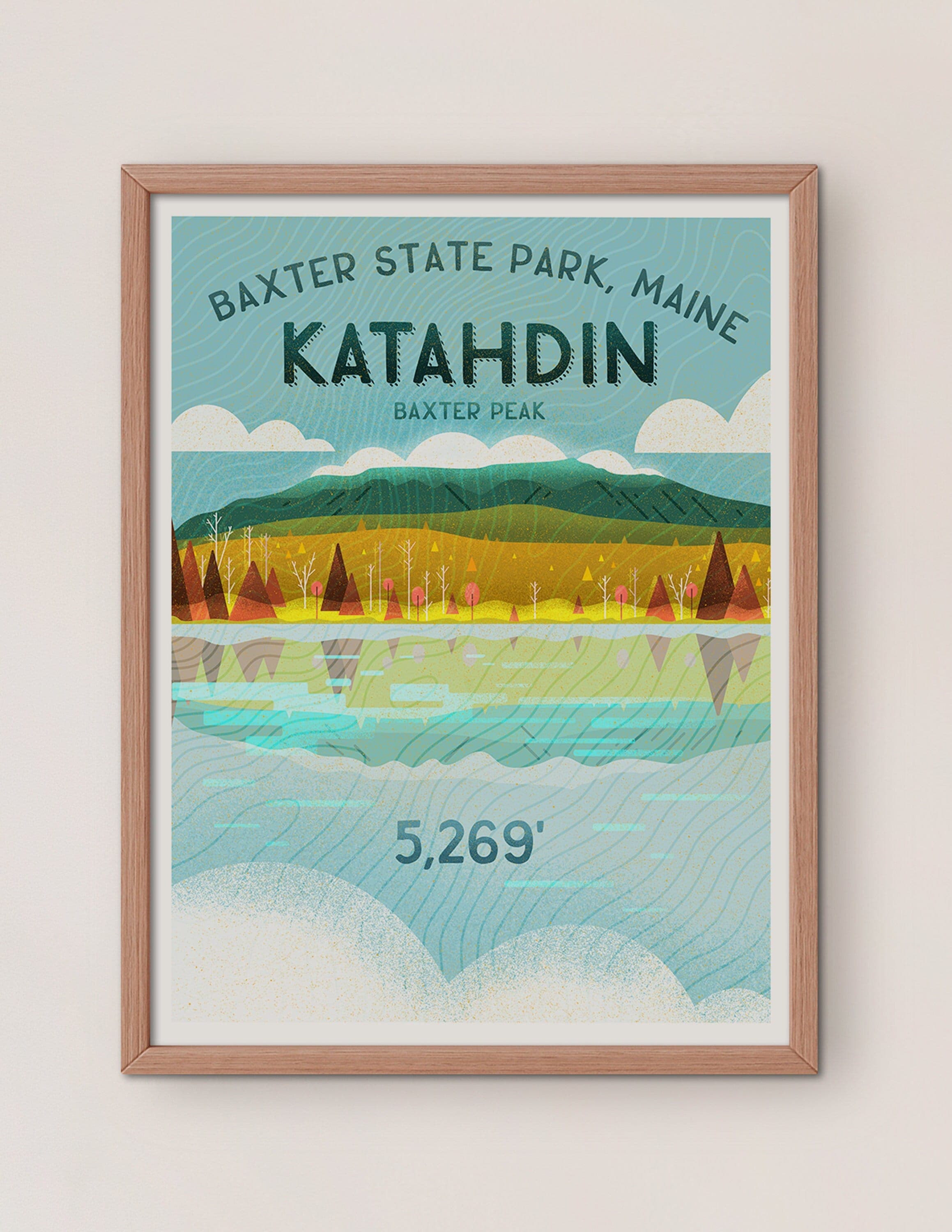 Mount Katahdin, Baxter State Park Print - Maine Mountain Landscape - Appalachian Trail Print - image 3