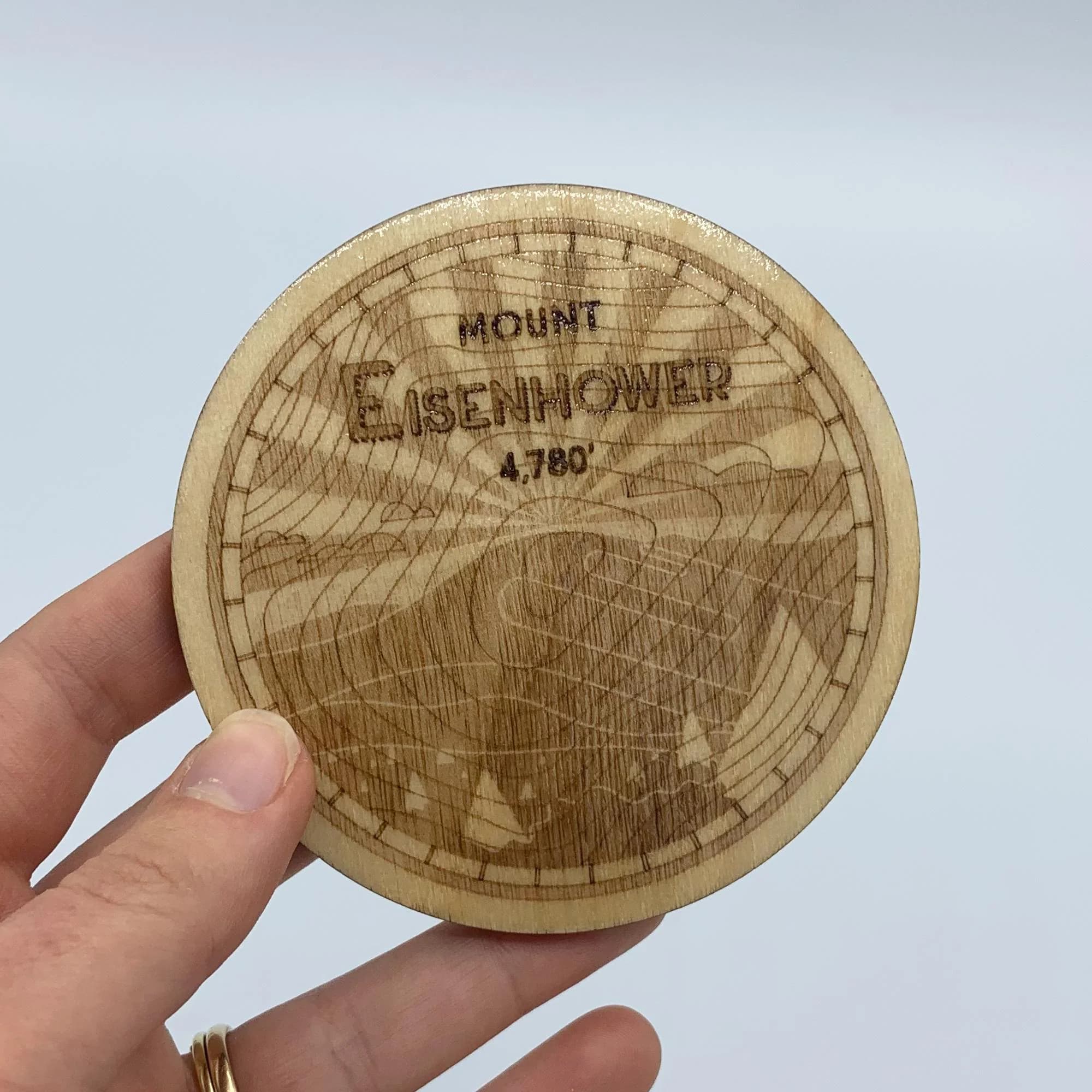 Presidential Traverse Coaster Set of 8 - Laser Engraved - NH48 New Hampshire White Mountains - image 4