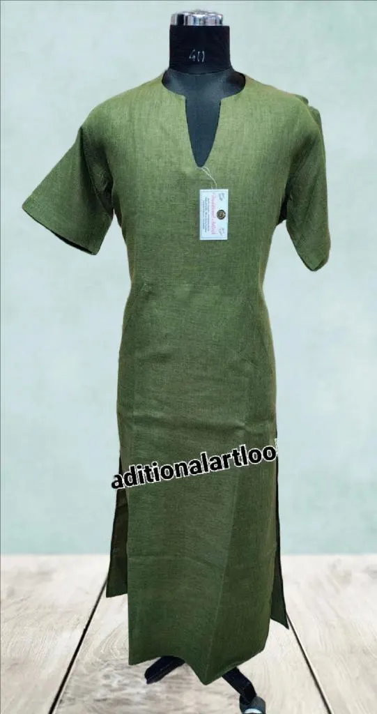 Linen Kaftan Robe, Thobe Muslim Men’s Half Sleeve Loungewear - image 5