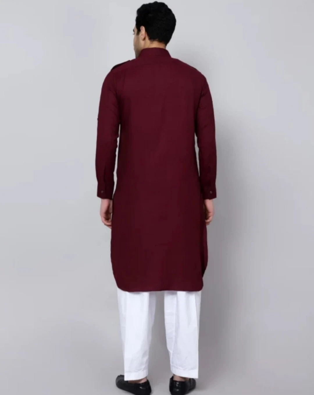 Men's Cotton Blend Kurta Pajama Set Indian Wedding Outfit for men, - image 3