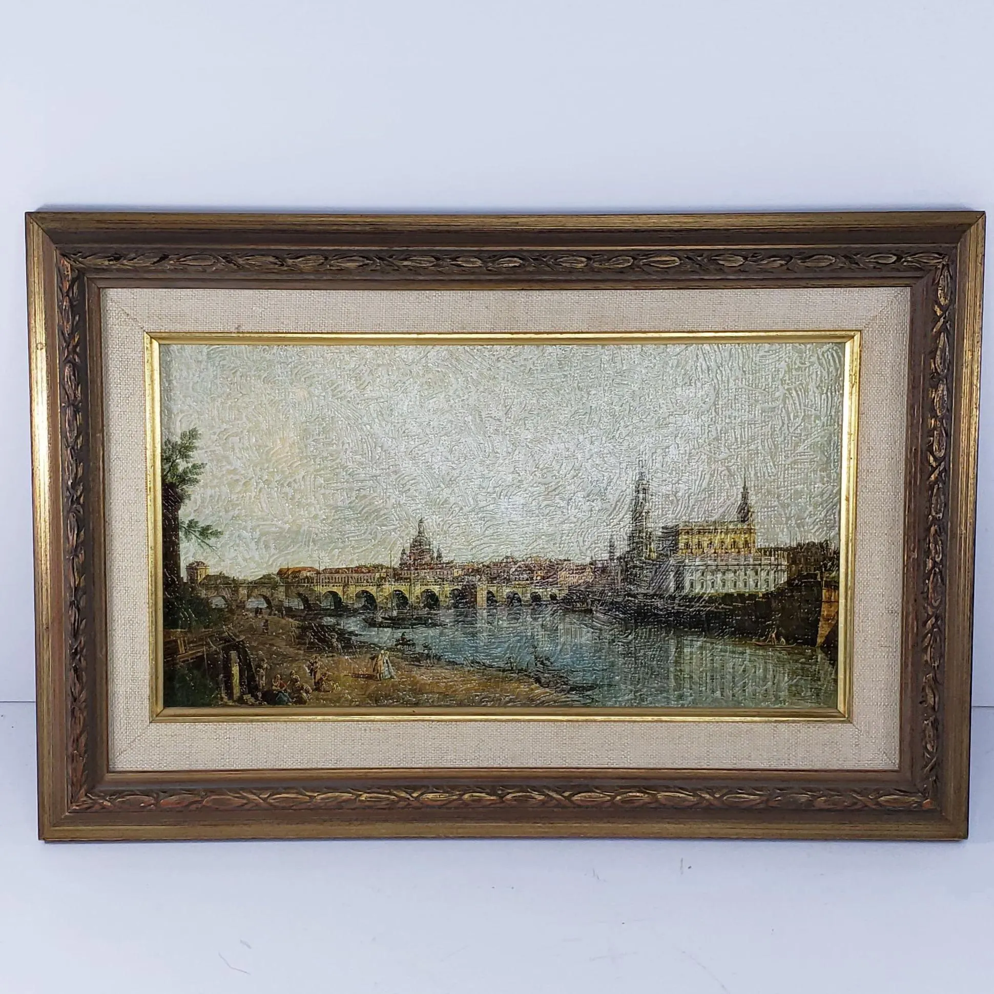 Rudolf Lesch Fine Arts Giovanni Antonio Canal Canaletto Dresden Views Print Framed