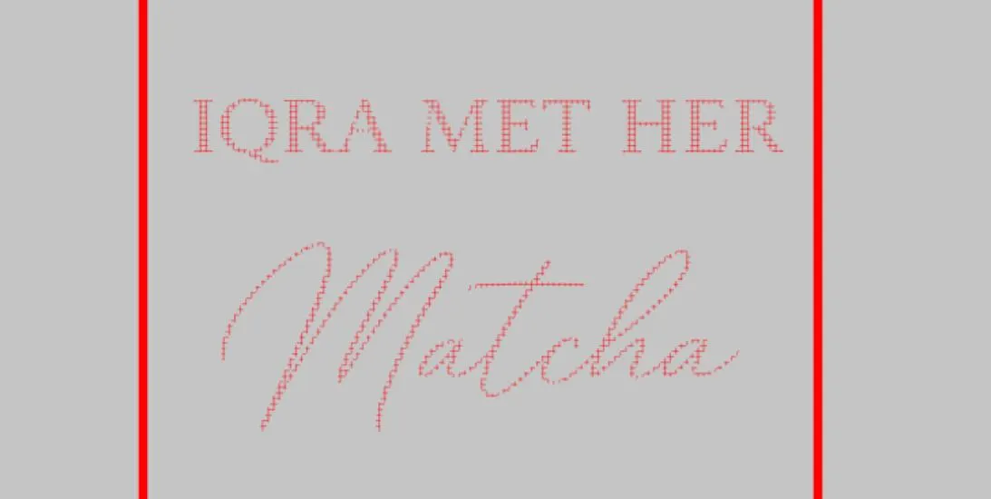 Bridal Shower Custom Vinyl Decal Sticker | Custom Name “Met Her Matcha” Iron on