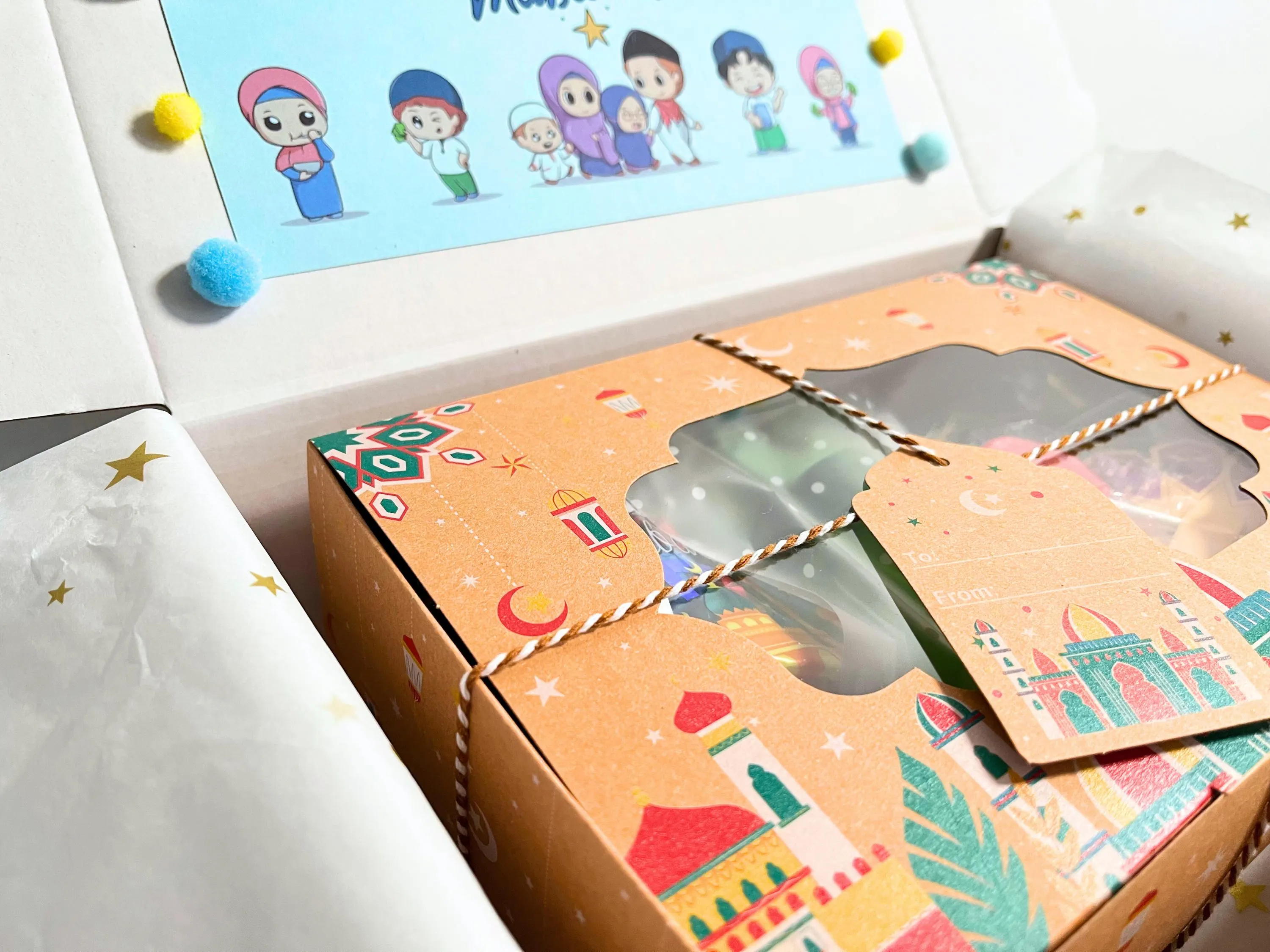 Personalized Eid Mubarak Gift Box for Boys: Toys, Treats & Painting Set - image 5