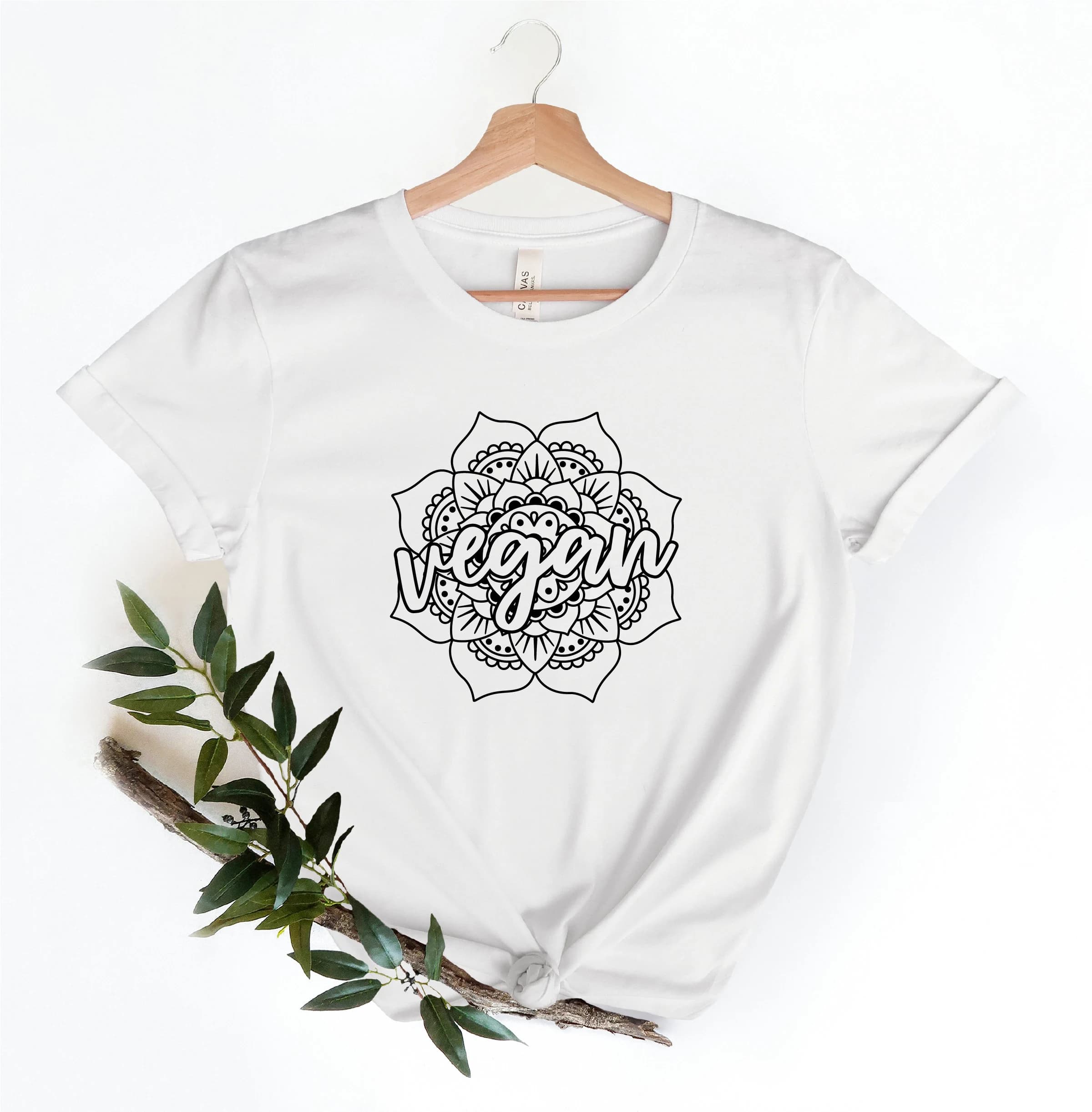 Vegan Gift, Vegan Gift for Women, Vegan Lifestyle Shirt, Vegan Mandala Shirt, Vegan for Life TShirt, Proud to be Vegan Shirt, Vegan Shirt - image 4