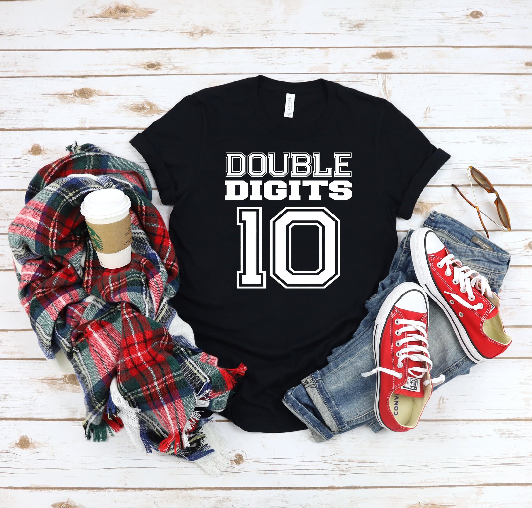 Double Digits 10 Birthday Shirt, Tenth Birthday sport Shirt, 10th Birthday football Shirts, 10th Birthday Girl Shirt, Tenth Birthday Shirt - image 5