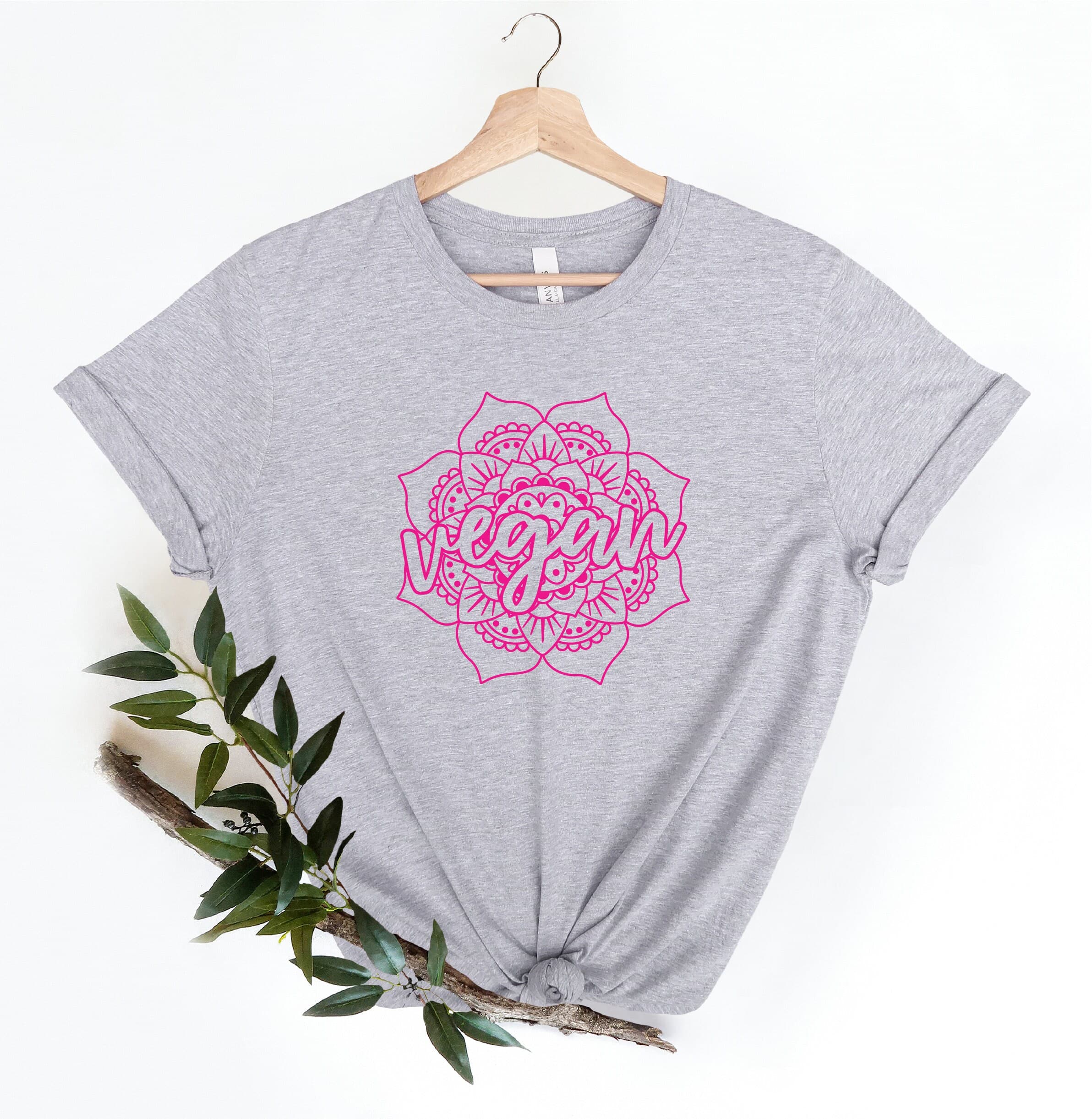 Vegan Gift, Vegan Gift for Women, Vegan Lifestyle Shirt, Vegan Mandala Shirt, Vegan for Life TShirt, Proud to be Vegan Shirt, Vegan Shirt - image 5