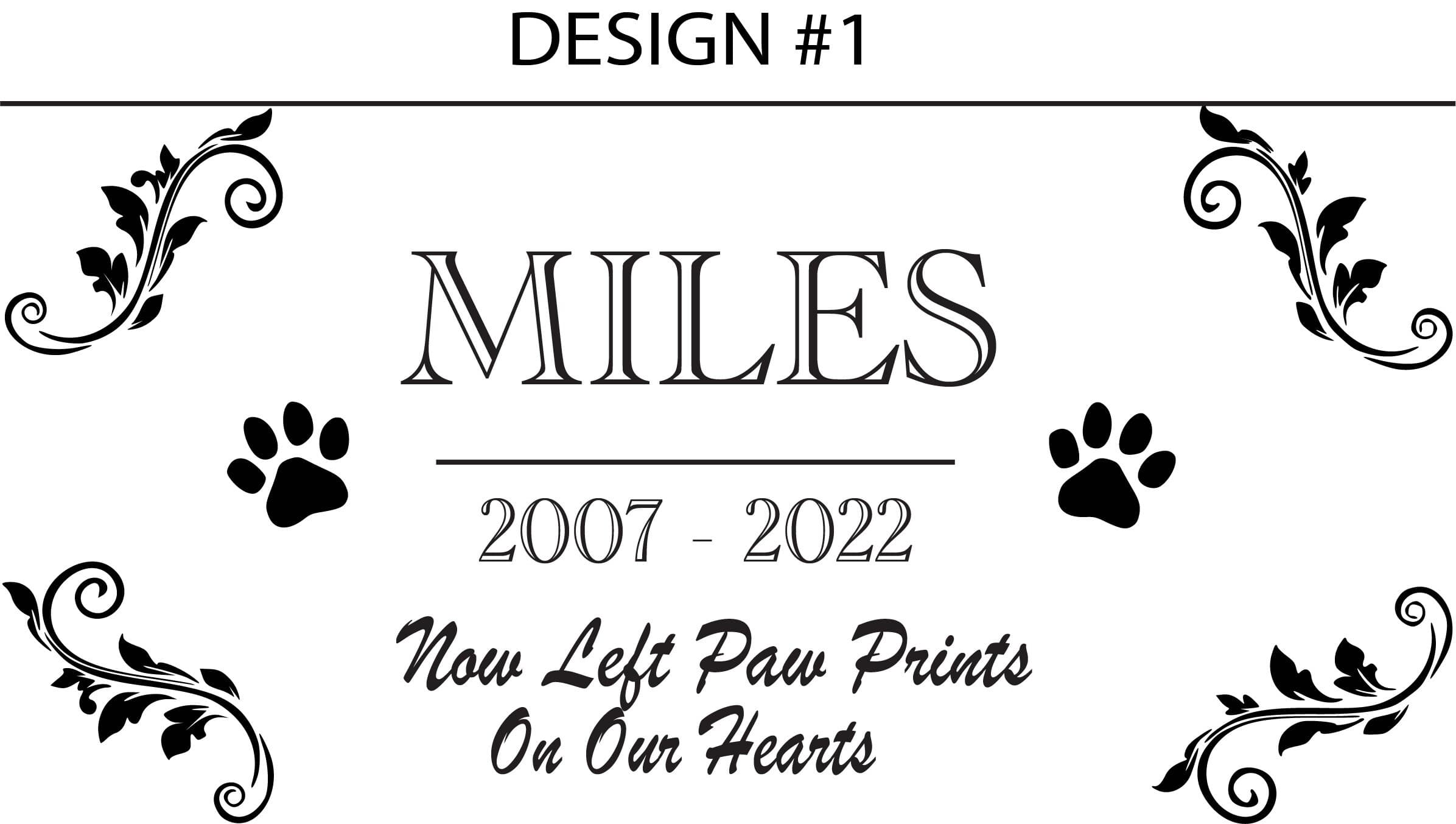 Pet Memorial Stone Dog, Personalized Engraved Dog Cat Memorial Stone, Granite Stone Pet Grave, Granite Pet Headstone, Dog Cat Grave Stone - image 4