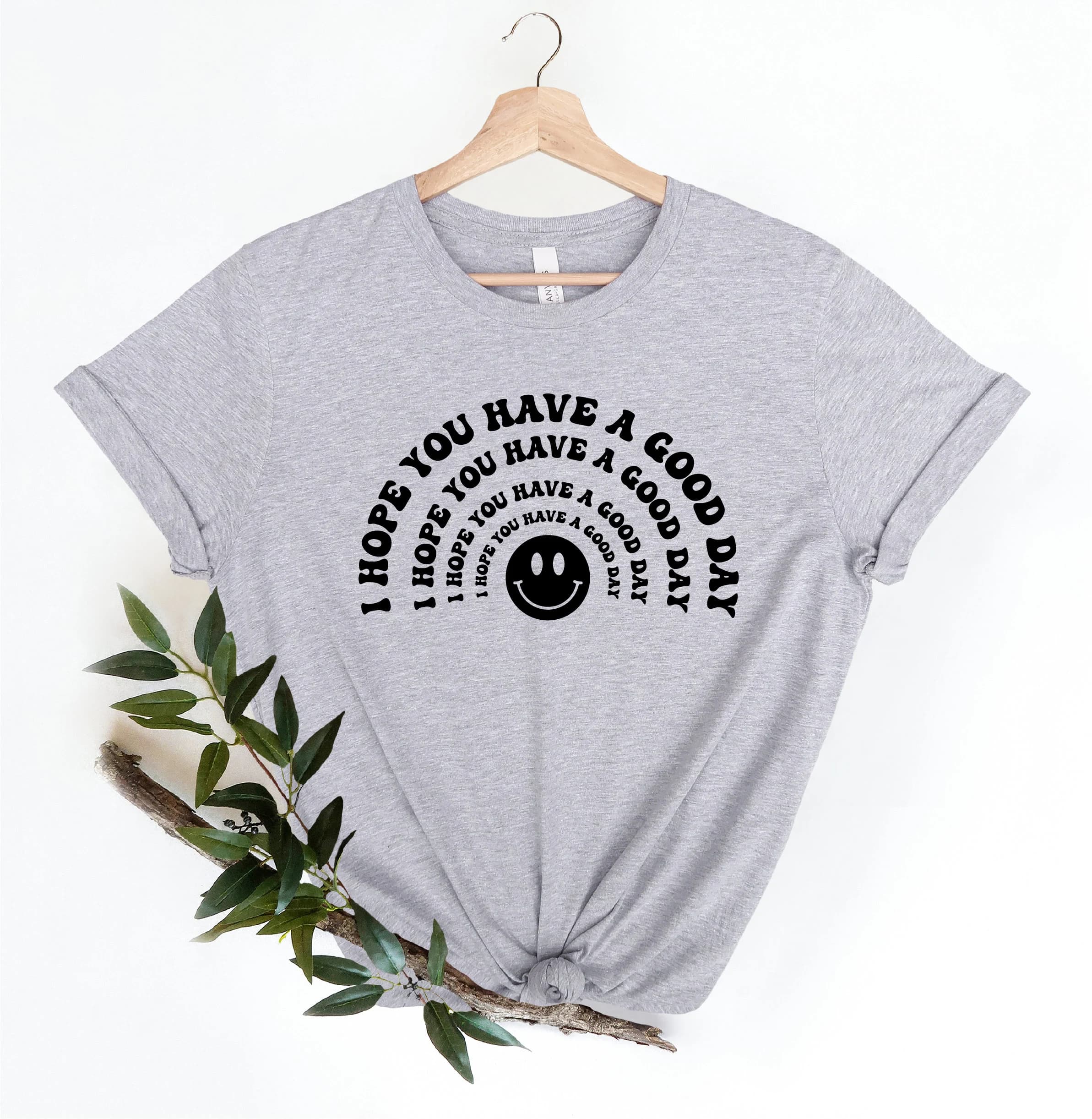 Have a Good Day Shirt, Smile Face Shirt, Positive Vibes Tee, Good Vibes Only T Shirt, Boho Cute Shirt, Aesthetic Shirt, Preppy T-Shirt - image 3