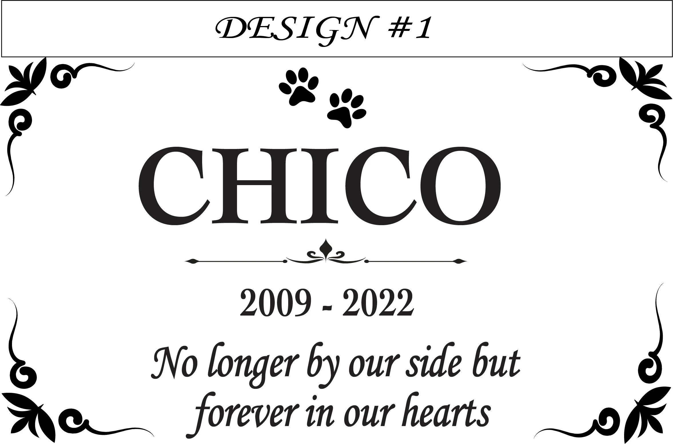 Pet Memorial Stone Dog, Personalized Engraved Dog Cat Memorial Stone, Gray Slate Stone Pet Grave, Slate Pet Headstone, Dog Cat Grave Stone - image 5