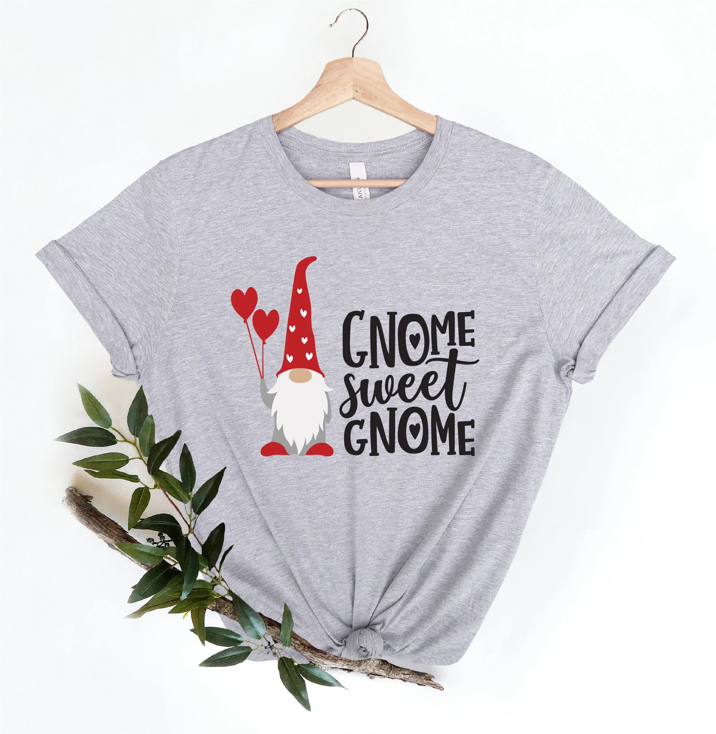 Gnome Sweet Gnome Shirt, Valentine Gnomes Shirt, Valentines Day Shirt , Couple Love Shirt, Valentines Day Shirt, Valentines Day Gift - image 4