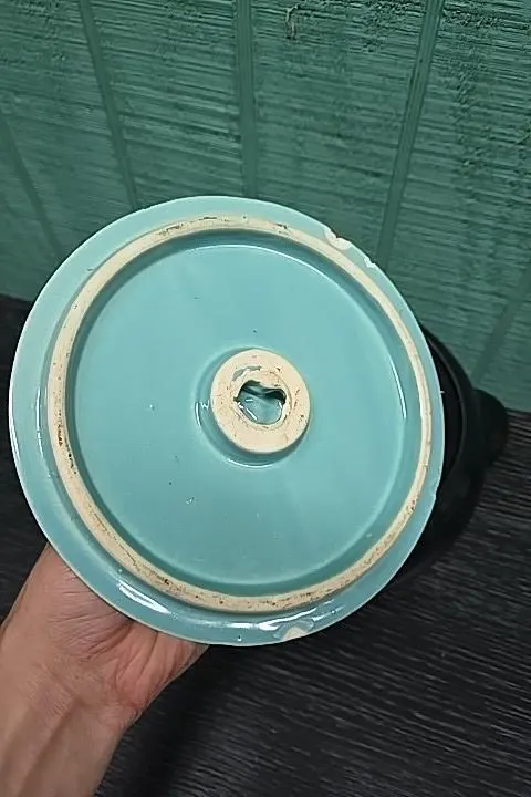 MCM Sundial Lid Turquoise and Black Kenwood Covered Serving Bowl – Baking Dish - image 5