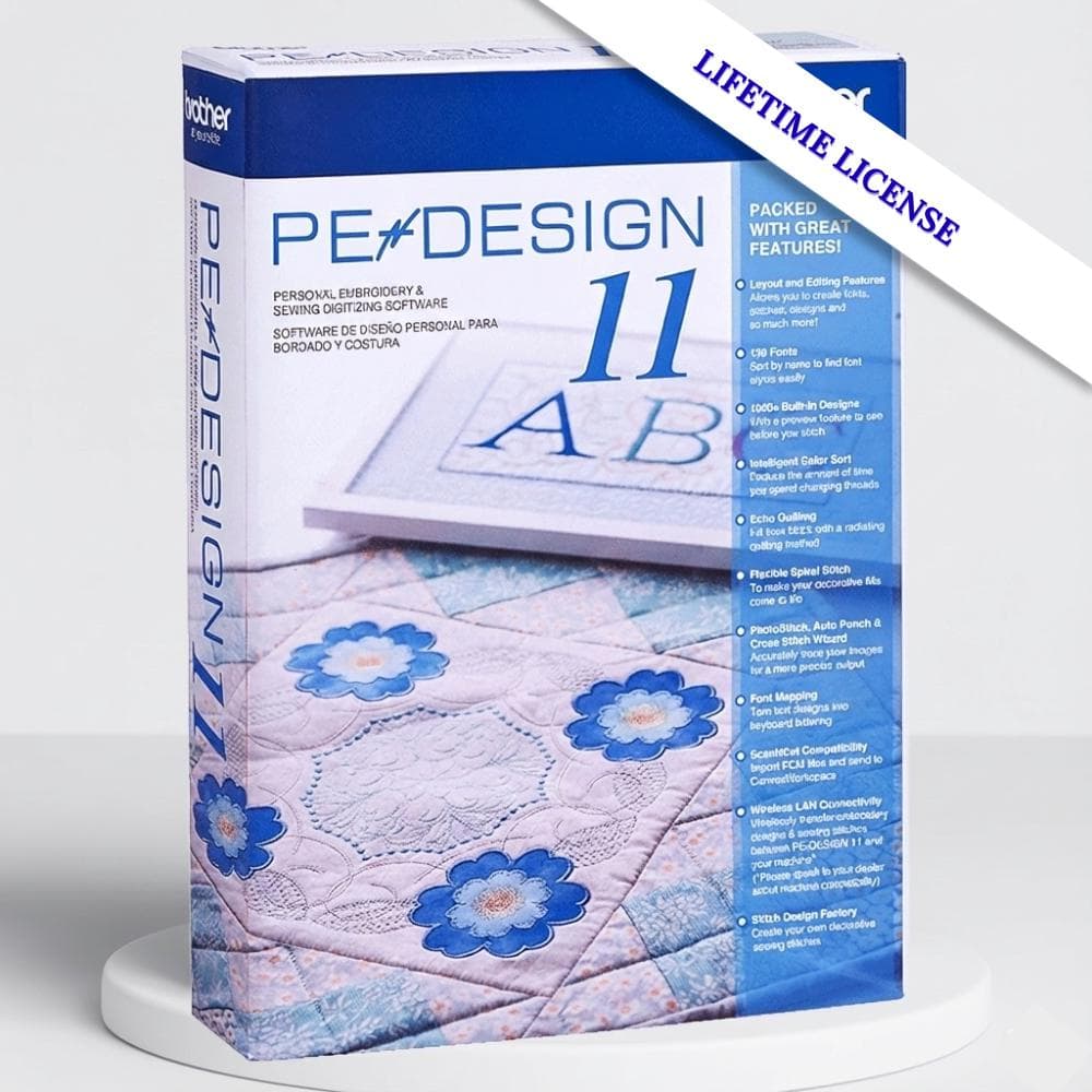 PE Design 11 Embroidery Software, Professional Digitizing & Stitch Design Tool,  Embroidery Editing, Lifetime License Instant Download