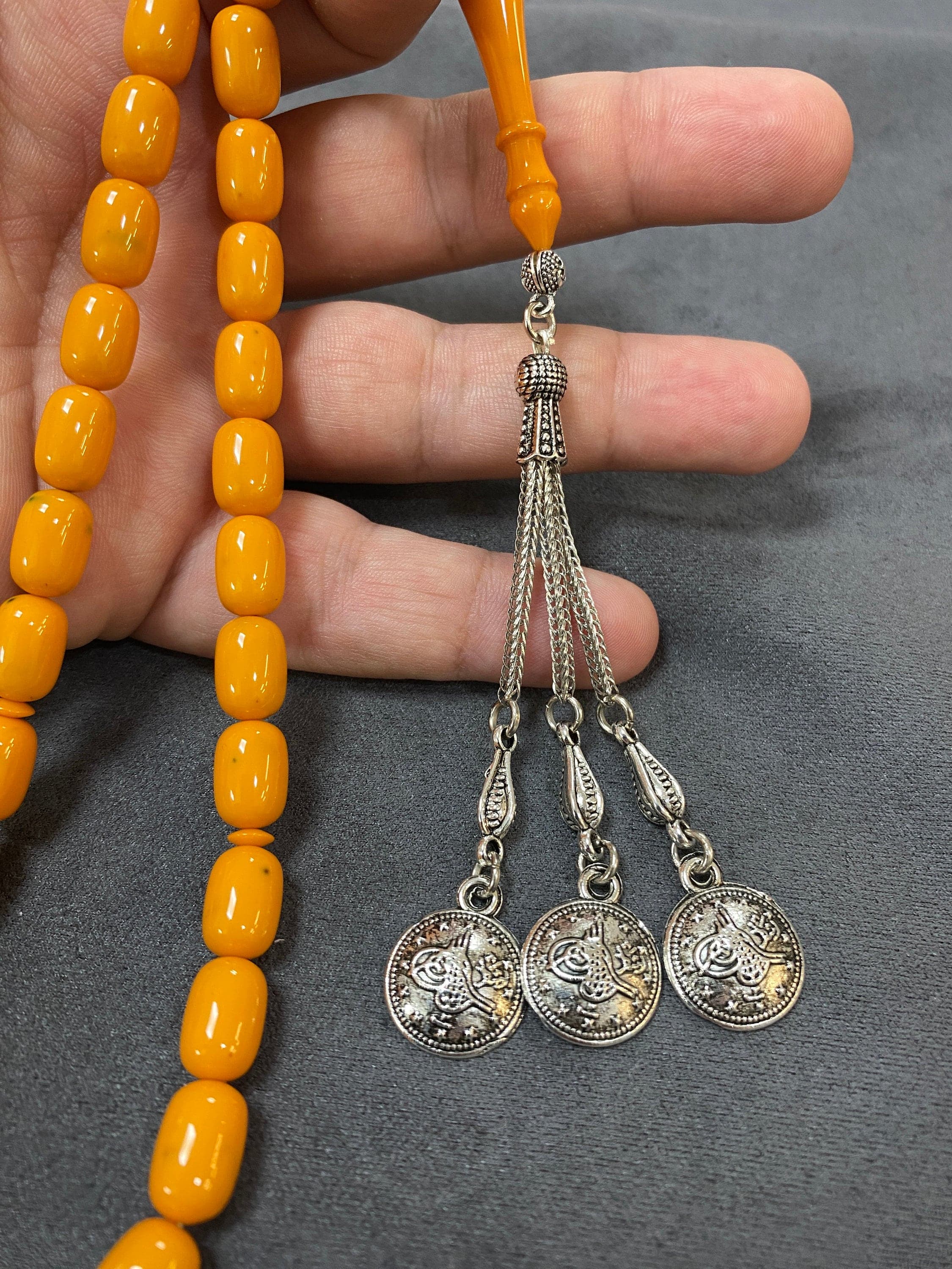 Metal Tasbeeh Tassel, Rosary Accessory, Ottoman Medallion Model - image 5