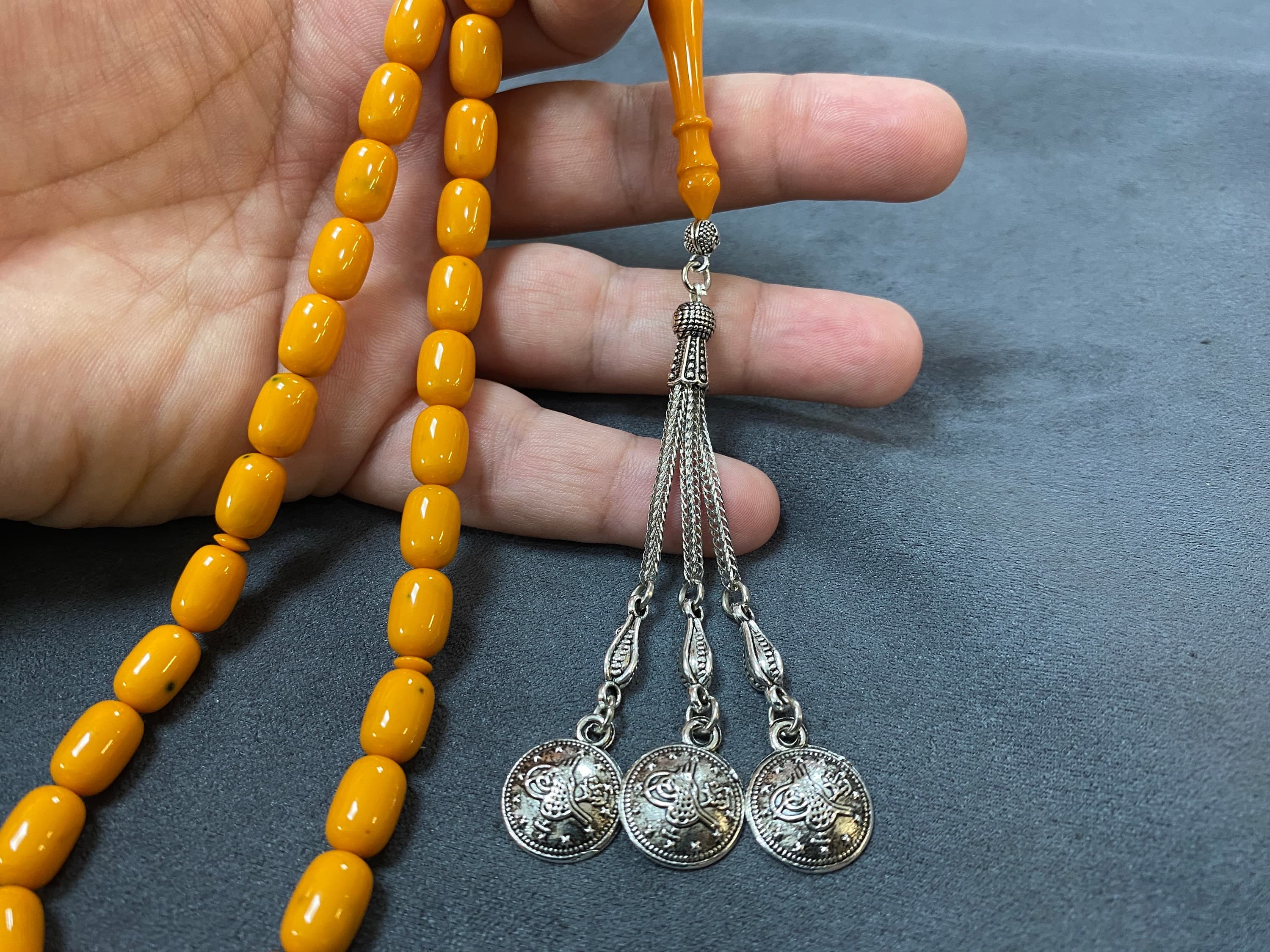 Metal Tasbeeh Tassel, Rosary Accessory, Ottoman Medallion Model - image 4