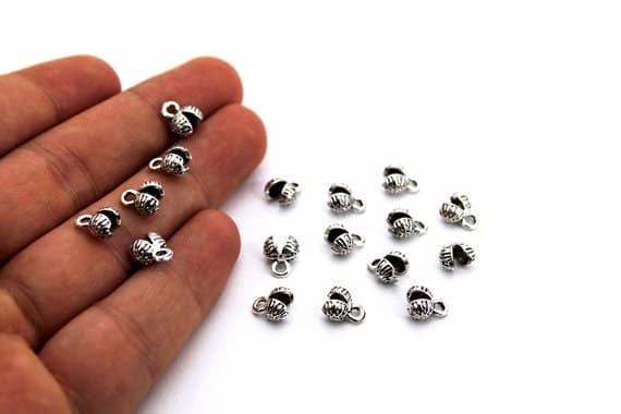 Hidden Silver-Gold Plated Knots, Tasbih Design, Rosary Making, Craft Supplies, - image 5