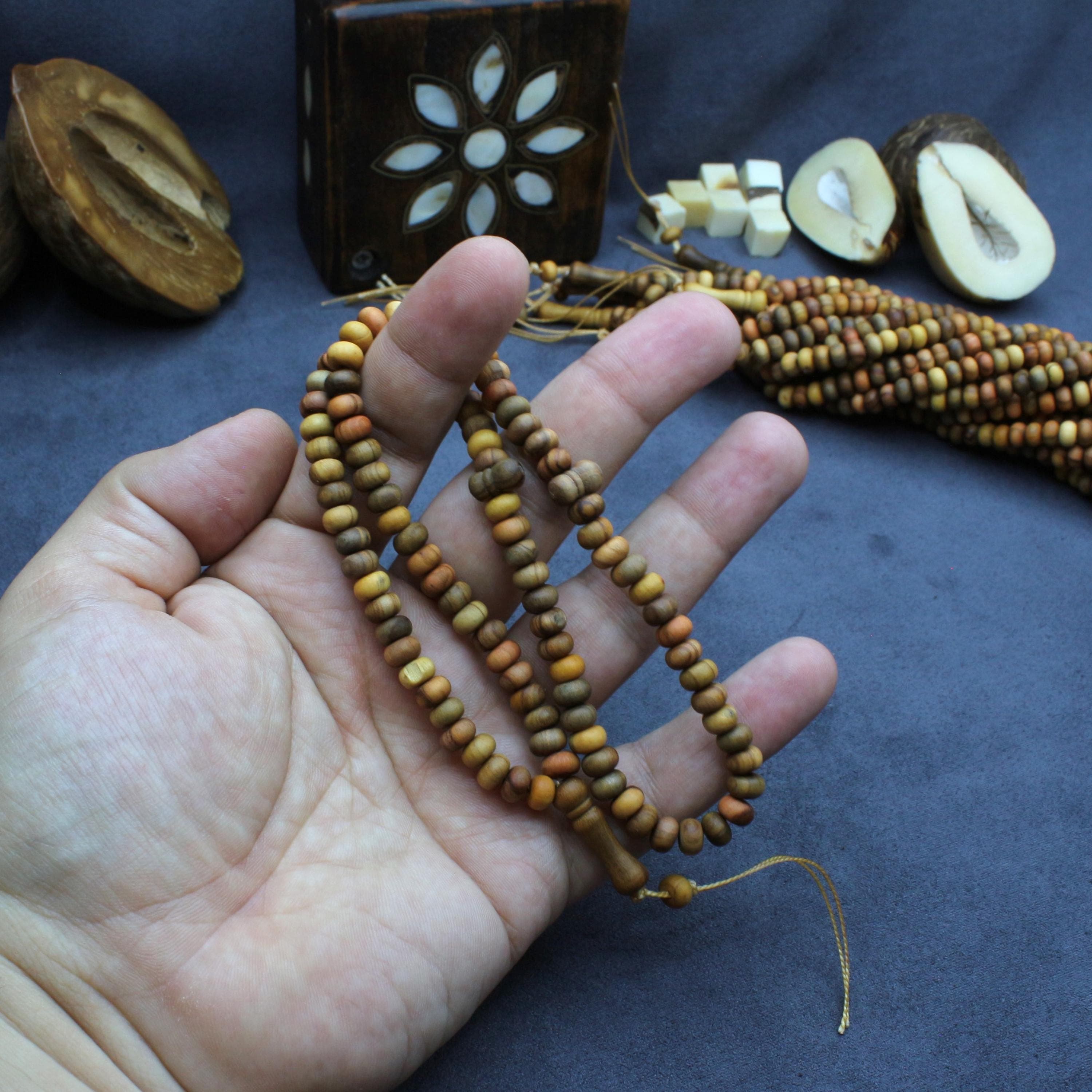 Olive Tree 99 Prayer Beads Tasbih, 6mm Natural Dhikr Beads, Islamic Eid Gift, Sufi - image 3