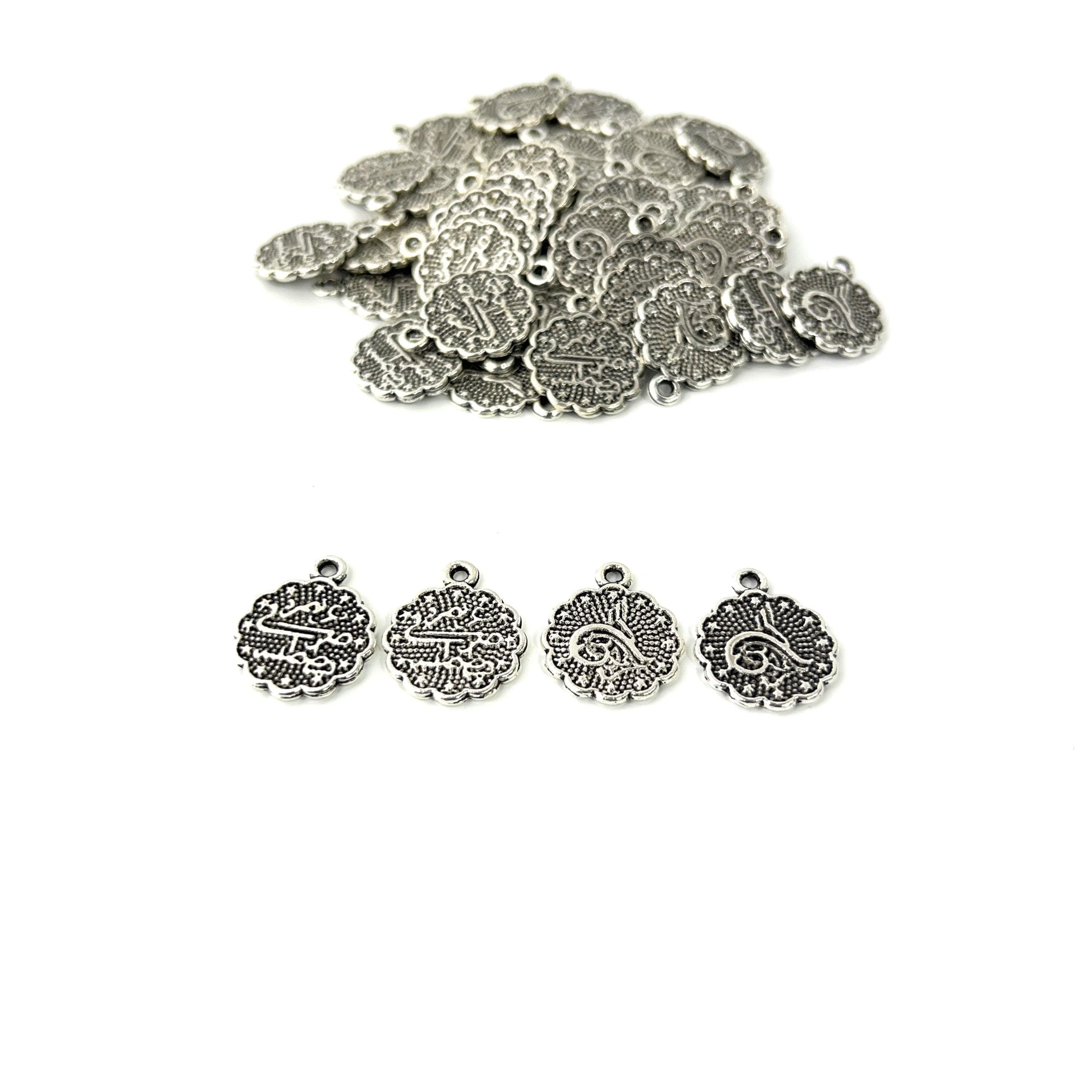 Ottoman Tugra Rosary Tassel: Metal Prayer Beads Accessory (15x18 MM) - image 3