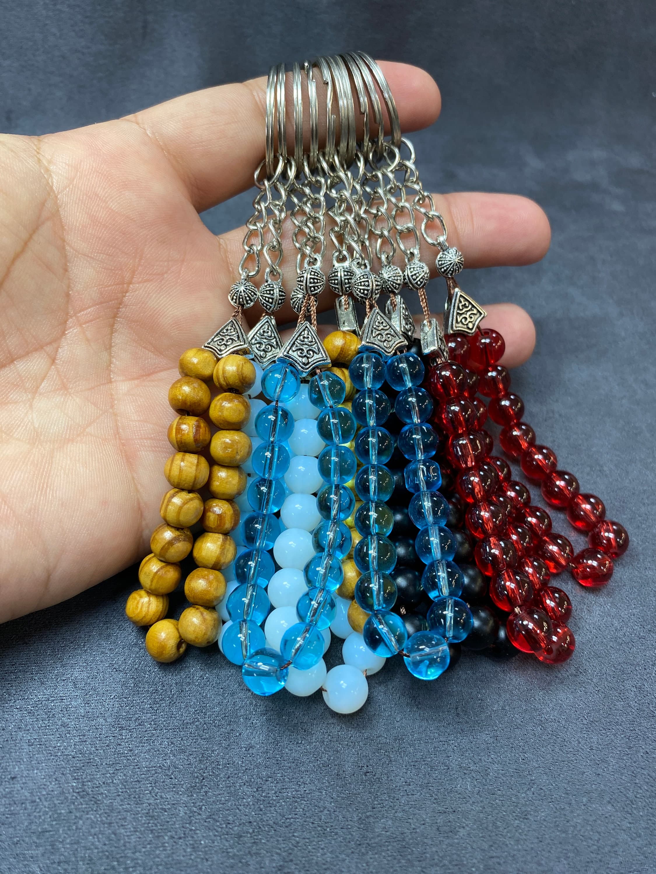 Handmade Prayer Beads Keychain, Worry Beads, Bag Charm - image 5